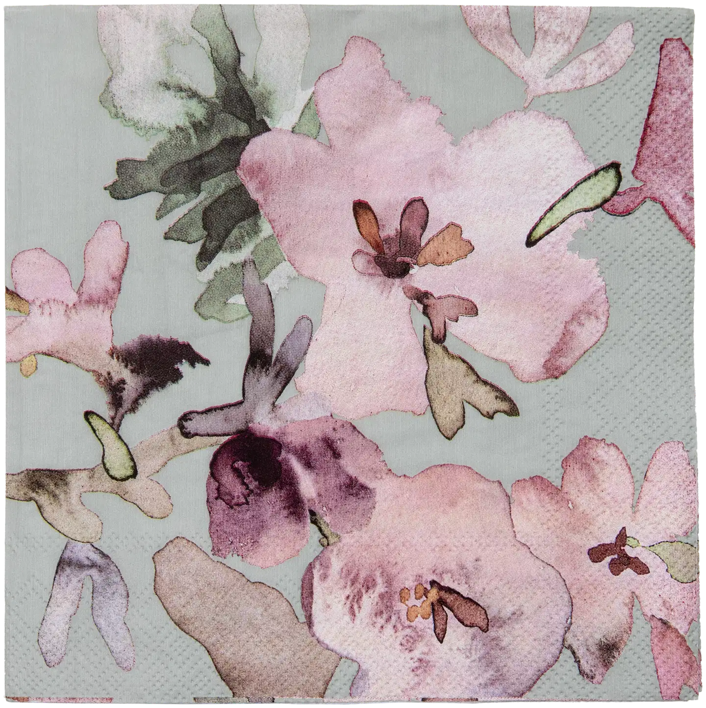 Pentik Hetki servietti kukka vihreä 25x25 cm 20 kpl