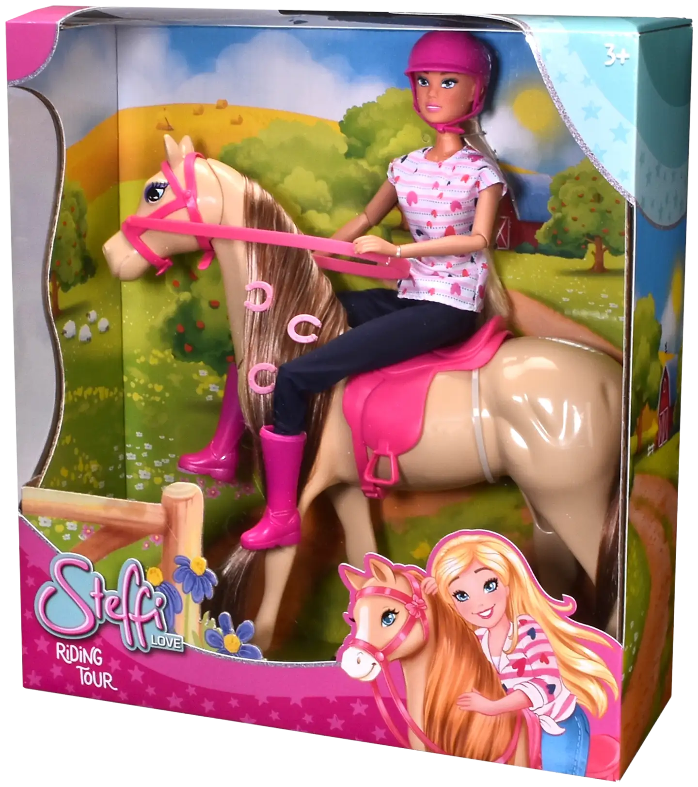 Simba Steffi Love ja hevonen, Riding Tour -leikkisetti - 1