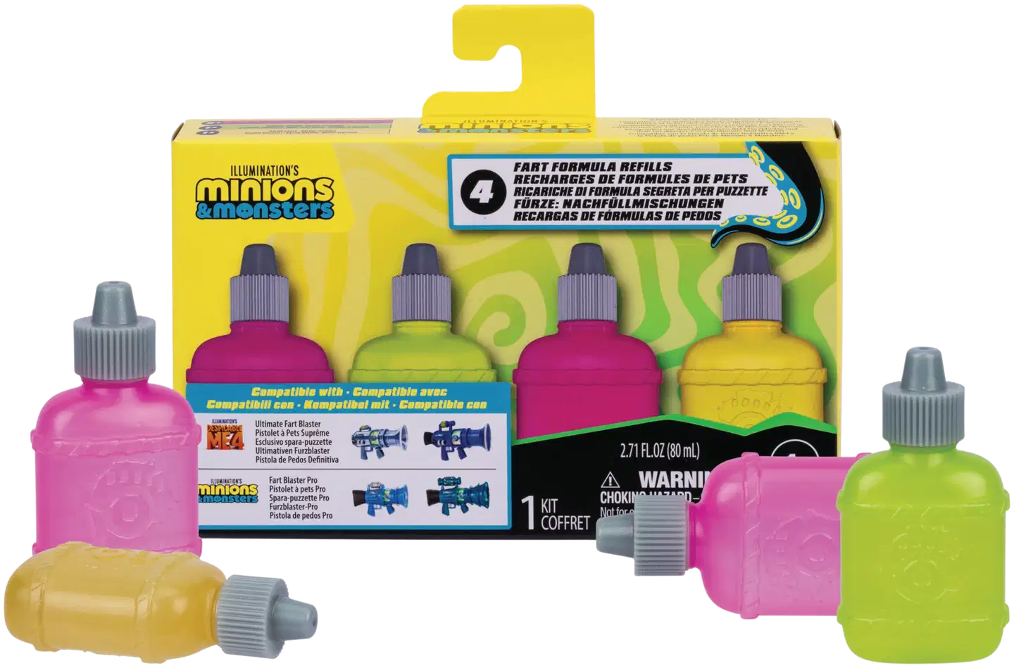 Minions Supreme Fart Blaster -täyttöpakkaus 4 kpl - 1