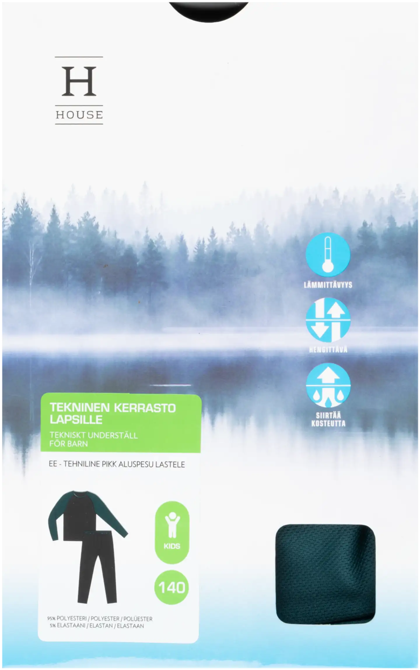 House lasten tekninen kerrasto 545H332502 - Black & 19-5025 Dark moss - 3