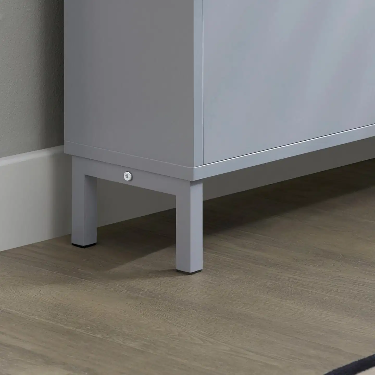 SoBuy kenkäkaappi vaaleanharmaa FSR151-H-HG - 5