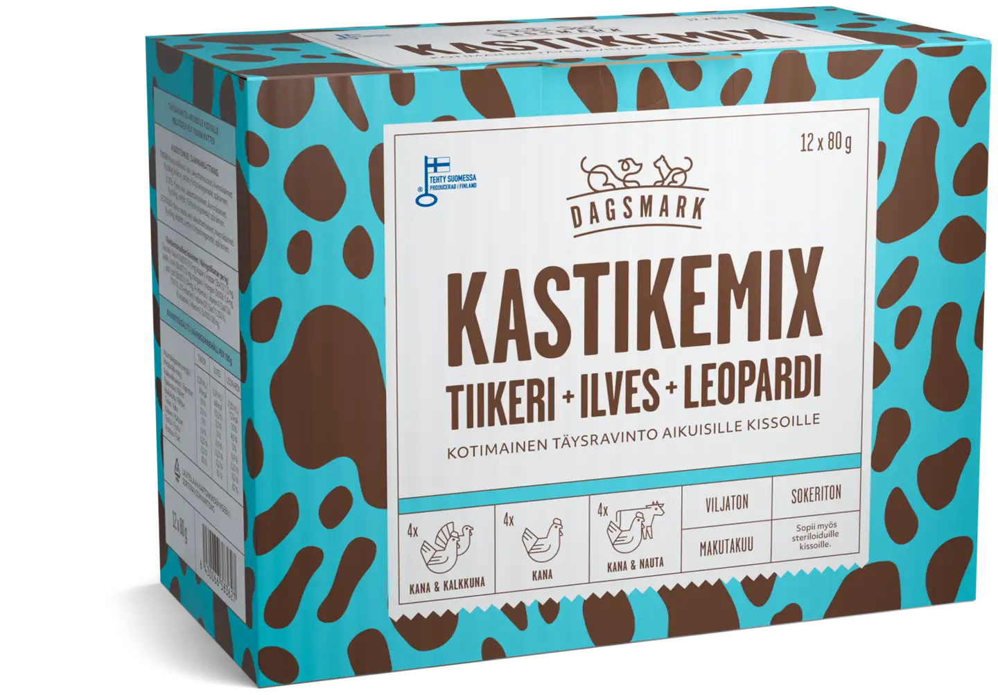 Dagsmark KASTIKEMIX kissoille 12 x 80g