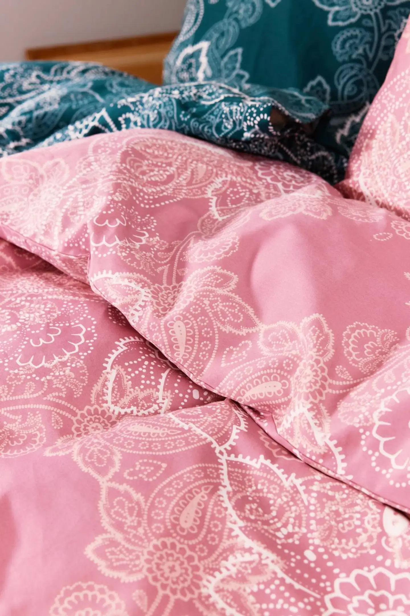 Finlayson satiini-tencel pussilakanasetti  Viktoria 150X210+50X60 malva - 2