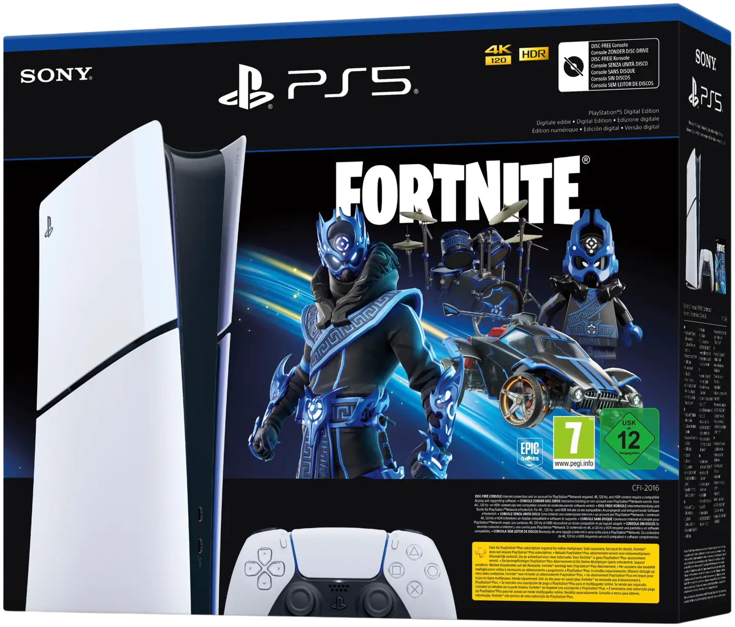 PlayStation®5 Digital (slim) pelikonsoli Fortnite Bundle - 1