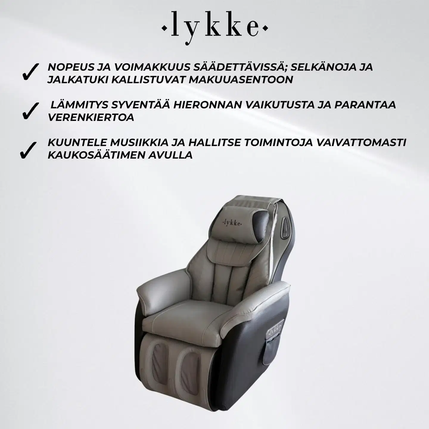 Lykke hierontatuoli deluxe - 8