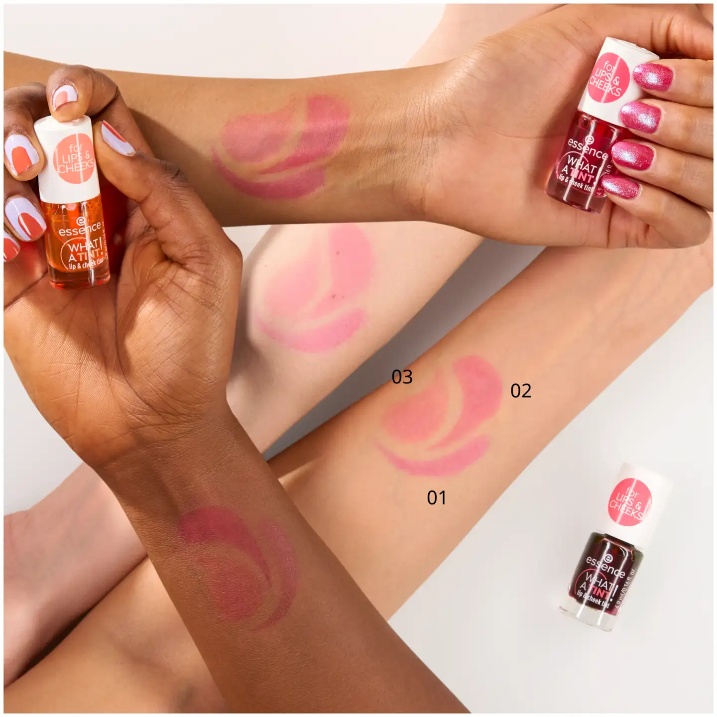 essence WHAT A TINT! lip & cheek tint 01 Kiss from a rose 4.9 ml - 4