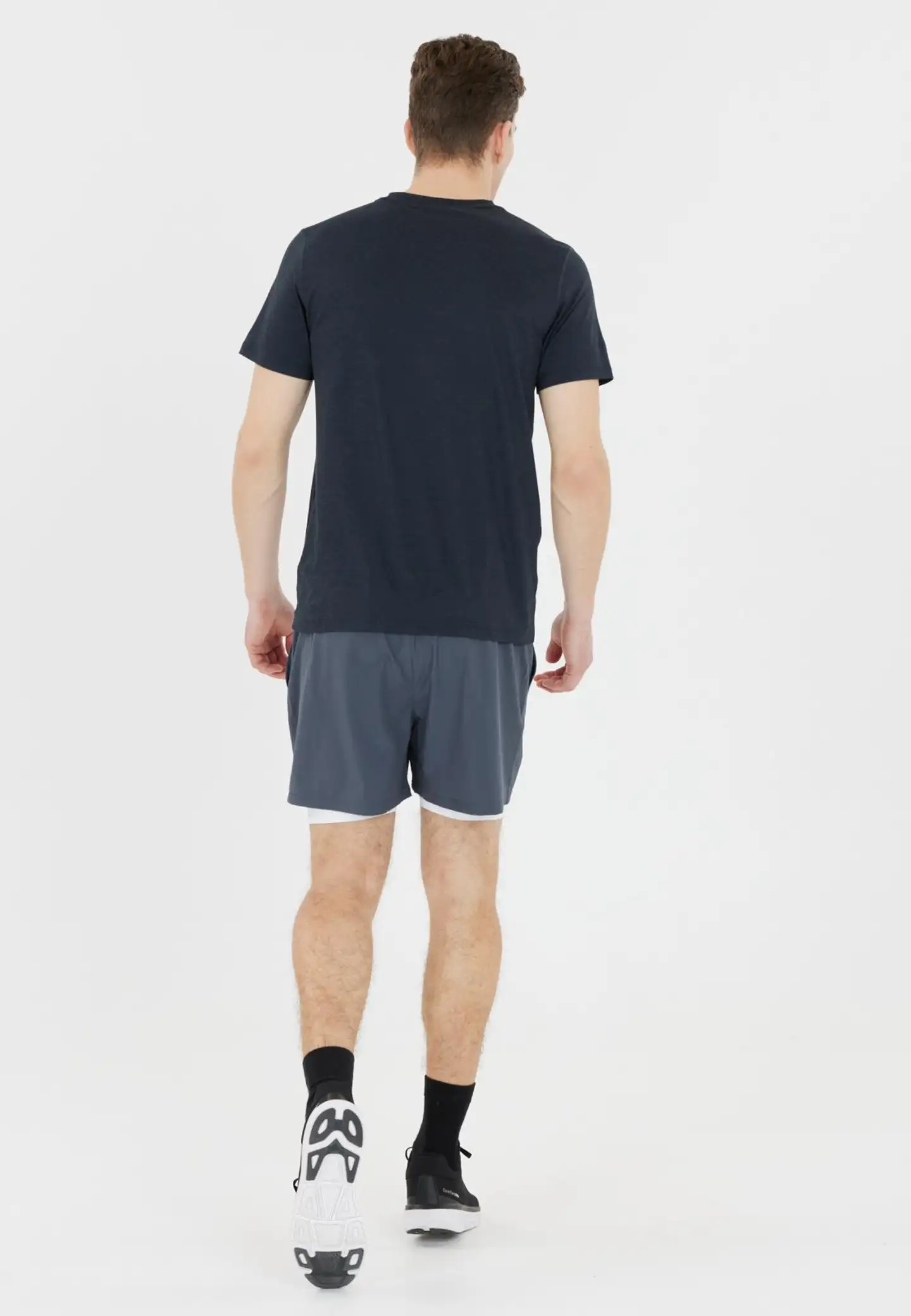 ENDURANCE Abdon M Melange S/S Tee miesten t-paita - 1111 Black Melange - 4