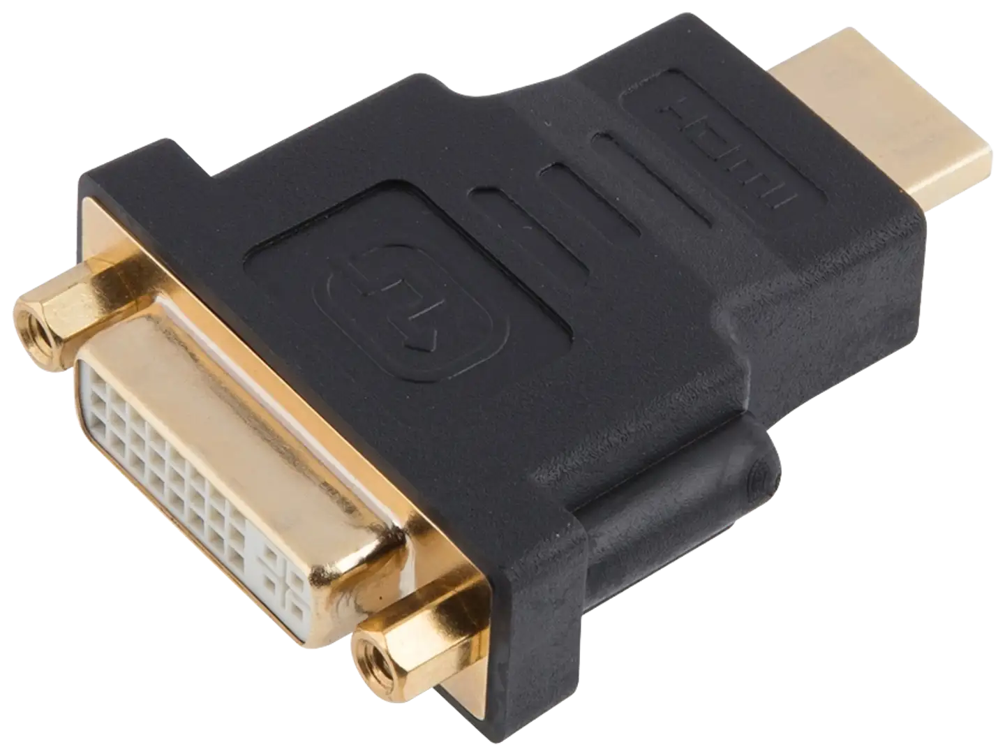 Wave Adapteri, HDMI uros - DVI-I Dual Link naaras, Musta - 1