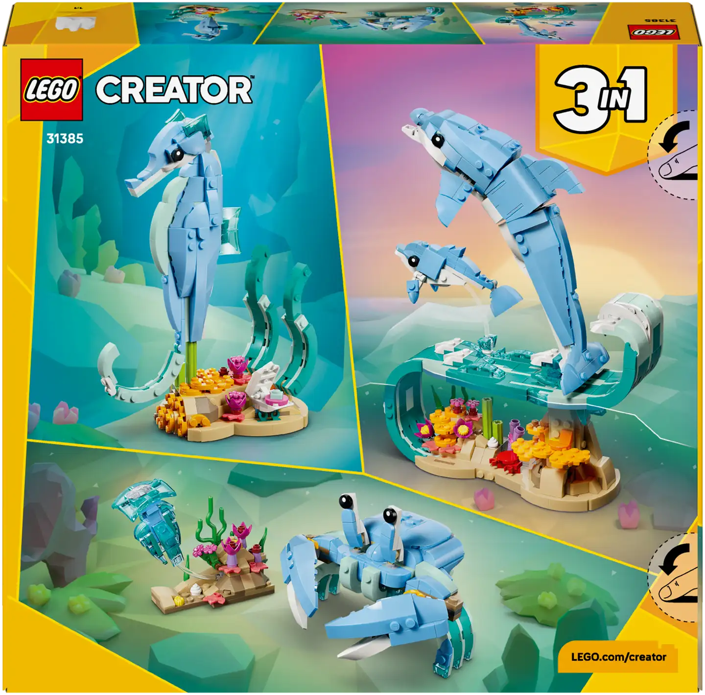 LEGO® Creator 31385 Merieläimet: Söpöt delfiinit - 7