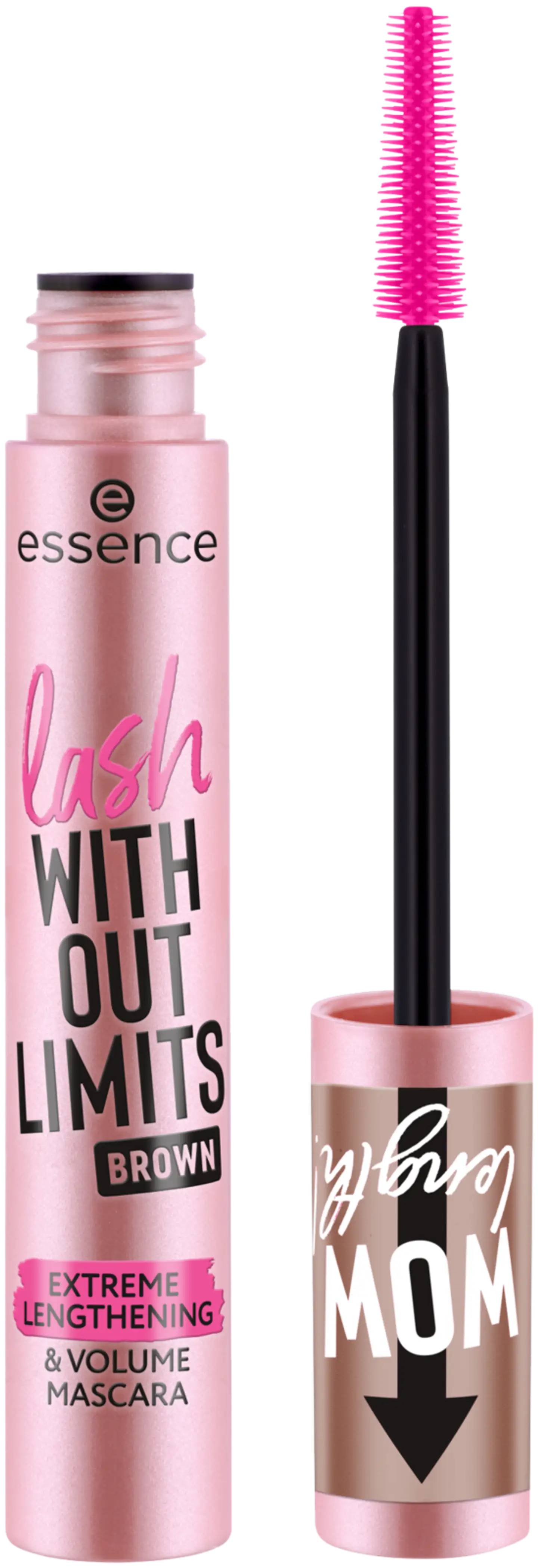 essence lash WITHOUT LIMITS BROWN EXTREME LENGTHENING & VOLUME MASCARA 02 Brown 13 ml - 1