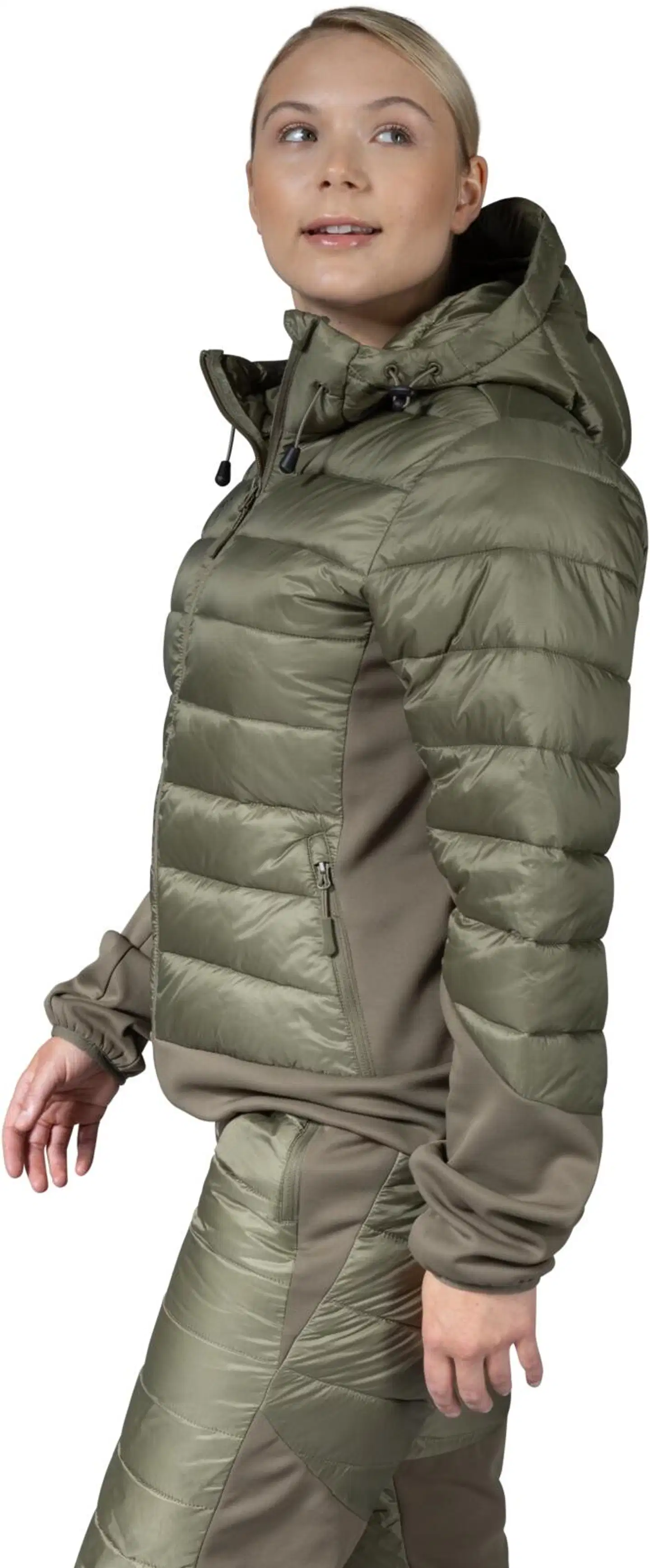 Luode12 naisten hybriditakki 223L332676 - Burnt olive - 7