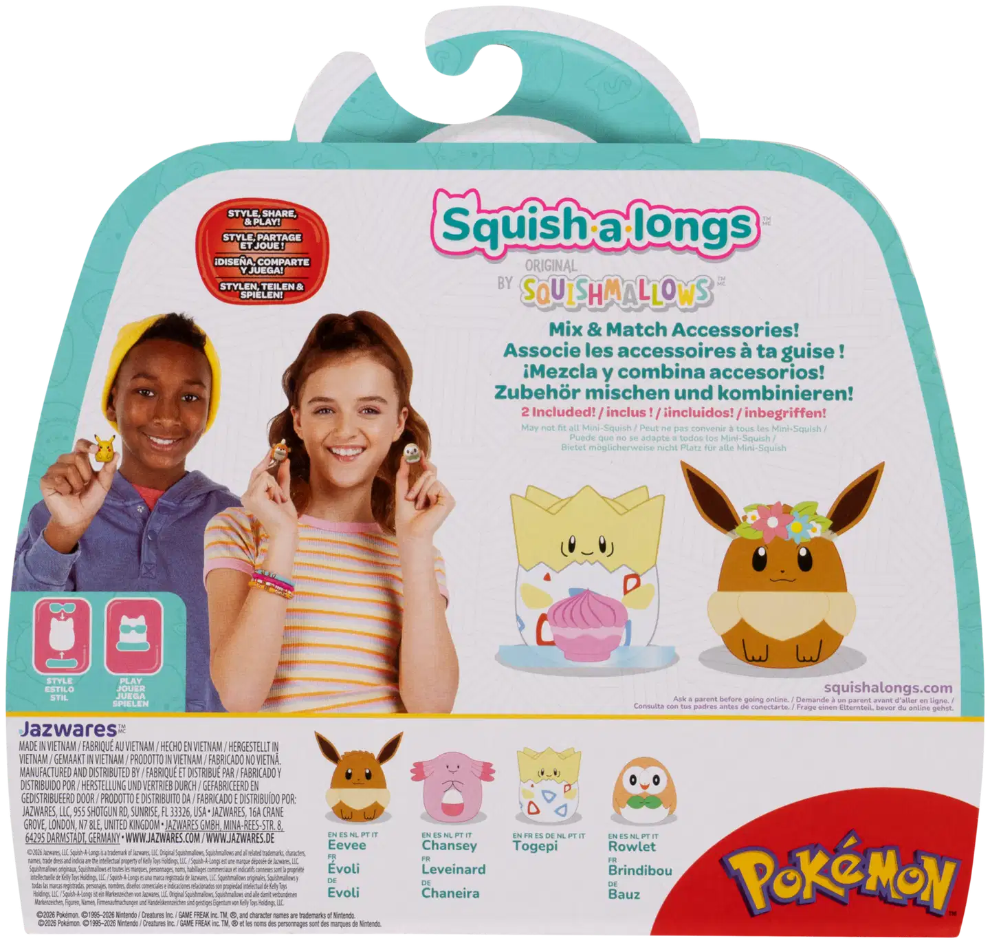 Squishalongs Pokémon Eev./Chan./Tog./Row - 14