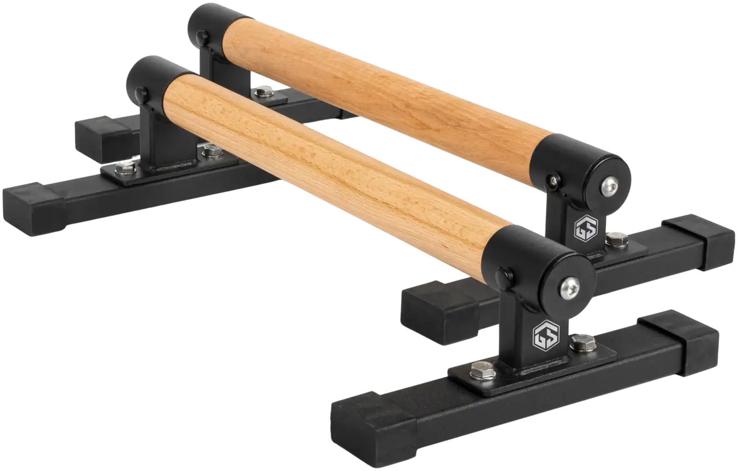 Gymstick Premium Parallettes nojapuut - musta-puu - 3