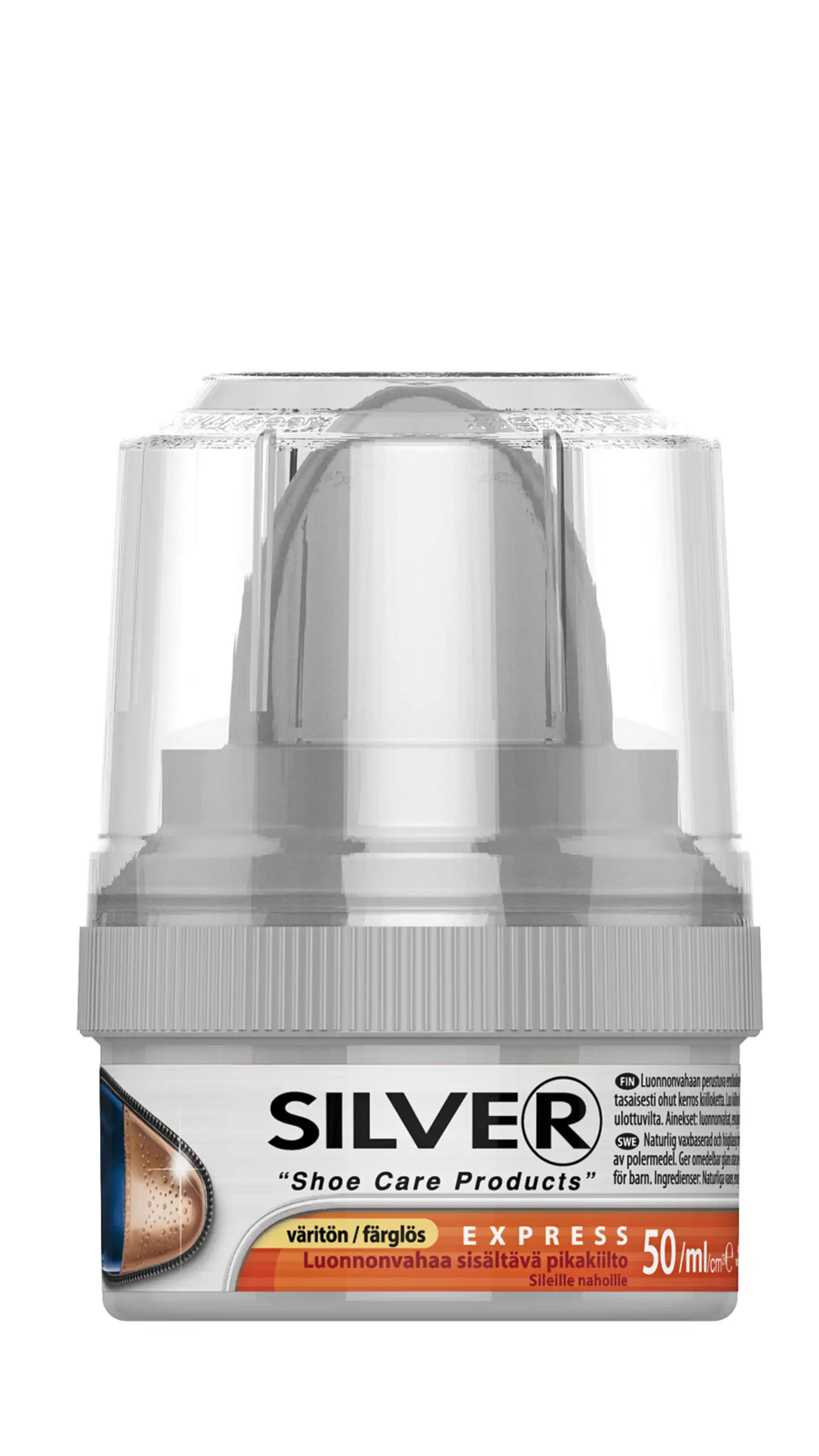 Silver 50ml pikakiilloke kengille väritön