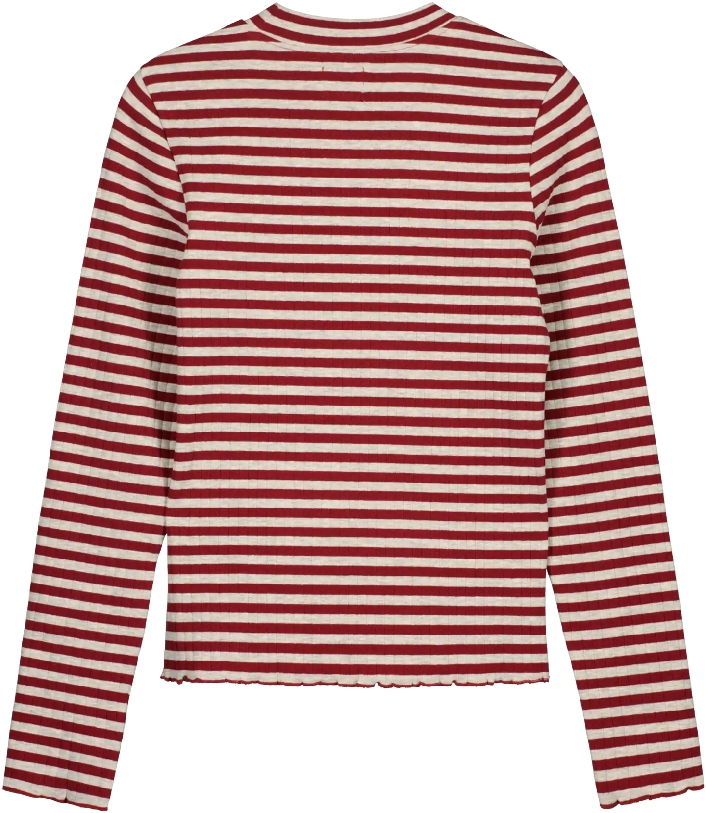 WKLY. naisten raidallinen pusero kilpikonnakauluksella 213W341208 - Cabernet/lt. grey mel - 2