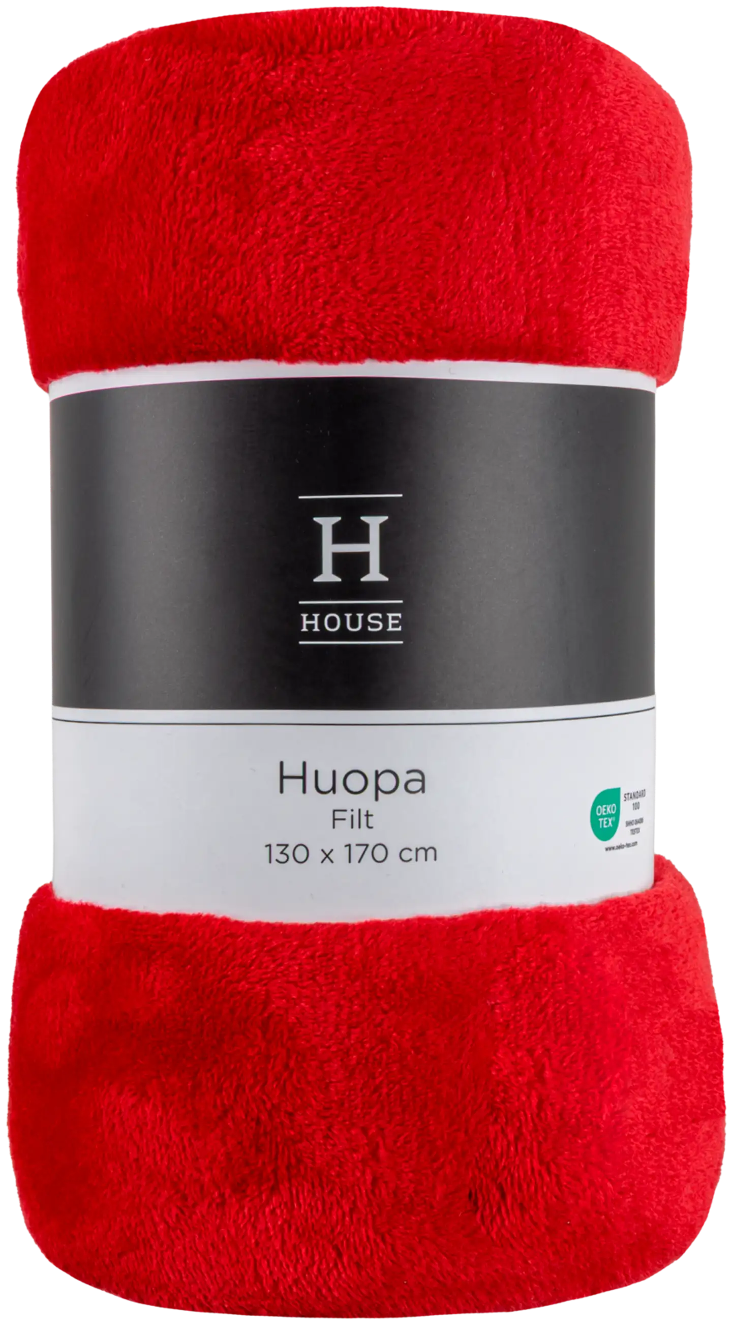 House huopa Solid 130x170 cm punainen - 3