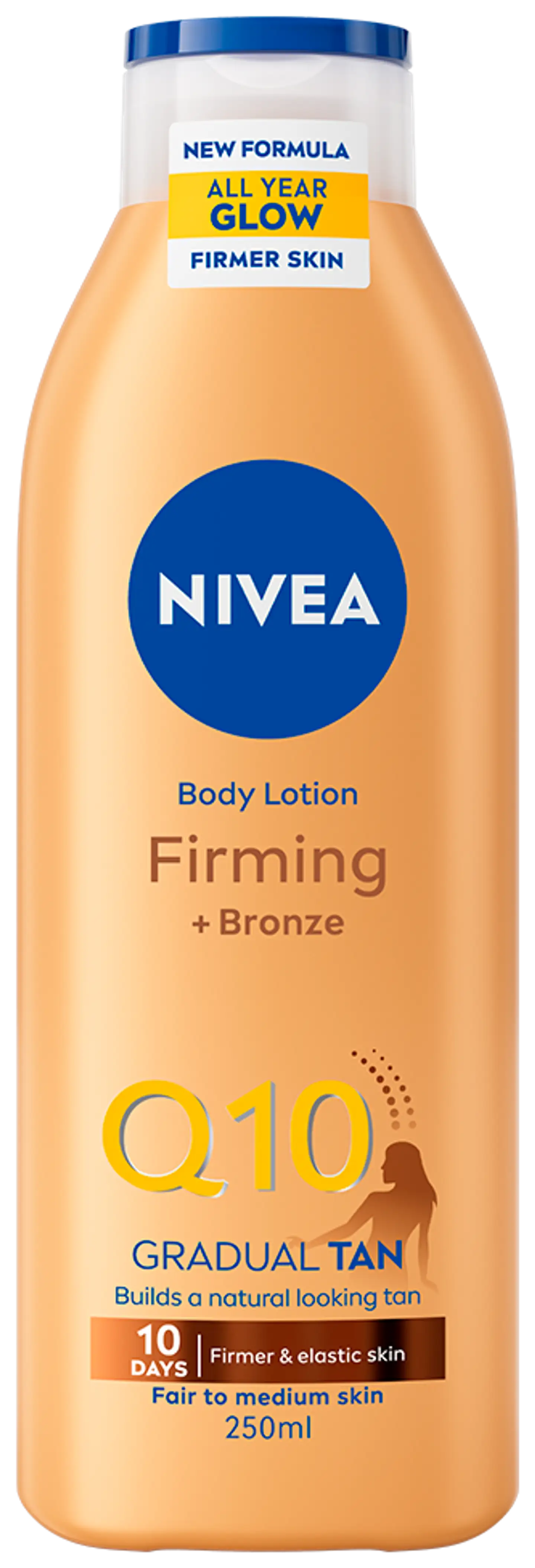 NIVEA 250ml Q10 Firming +Bronze Body Lotion -vartaloemulsio