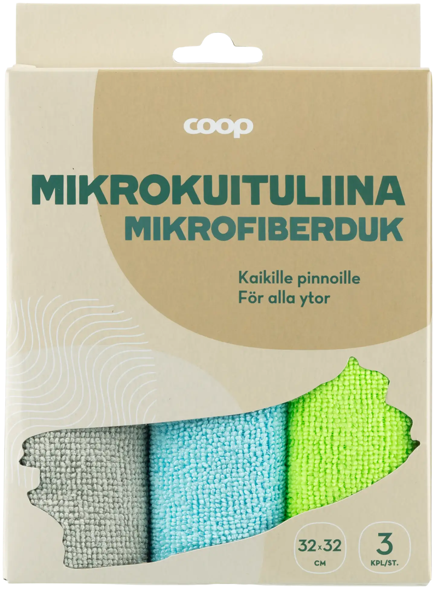 Coop mikrokuituliina 3 kpl