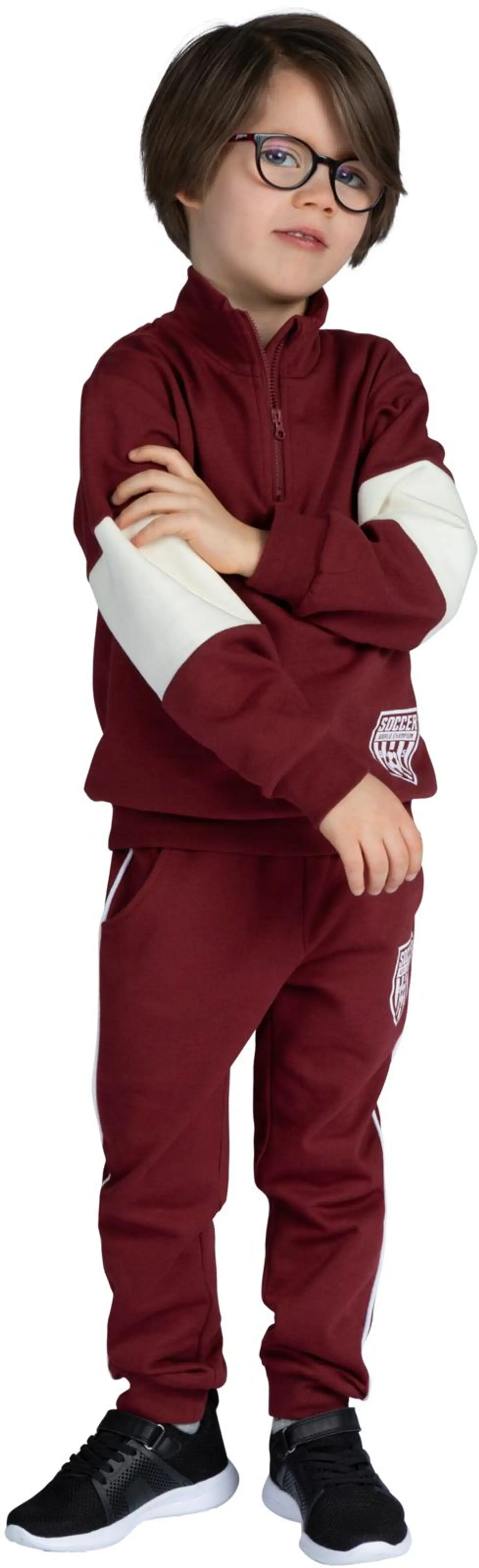 Ciraf lasten vetoketjullinen collegepaita 25PC252827 - 19-1934tcx tibetan red - 6
