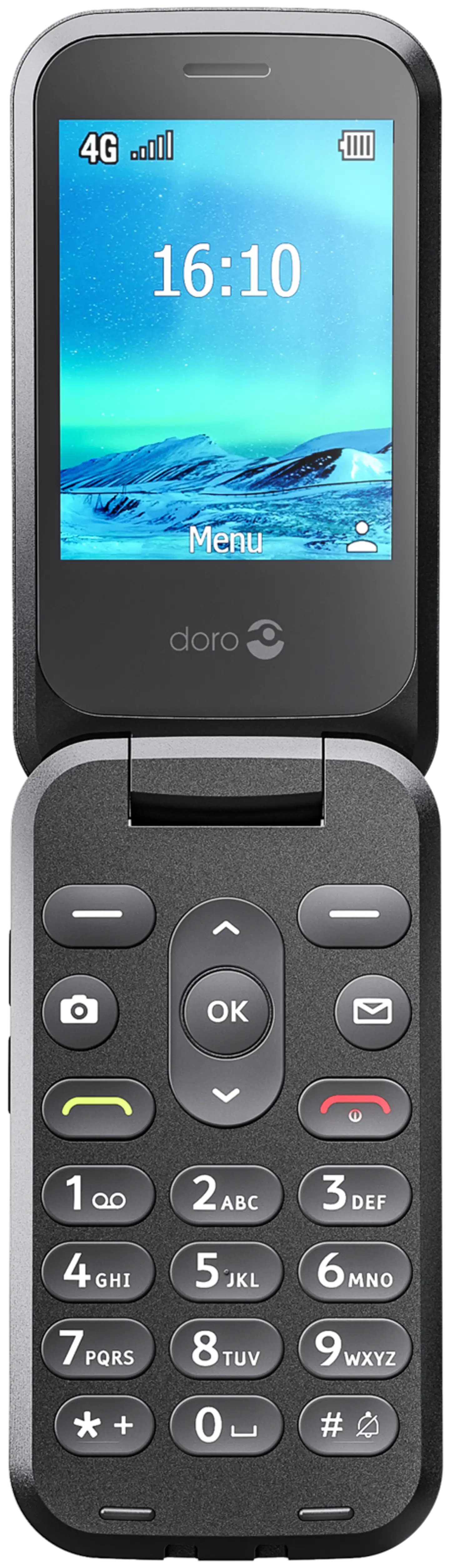 Doro 2820 musta matkapuhelin, musta - 3