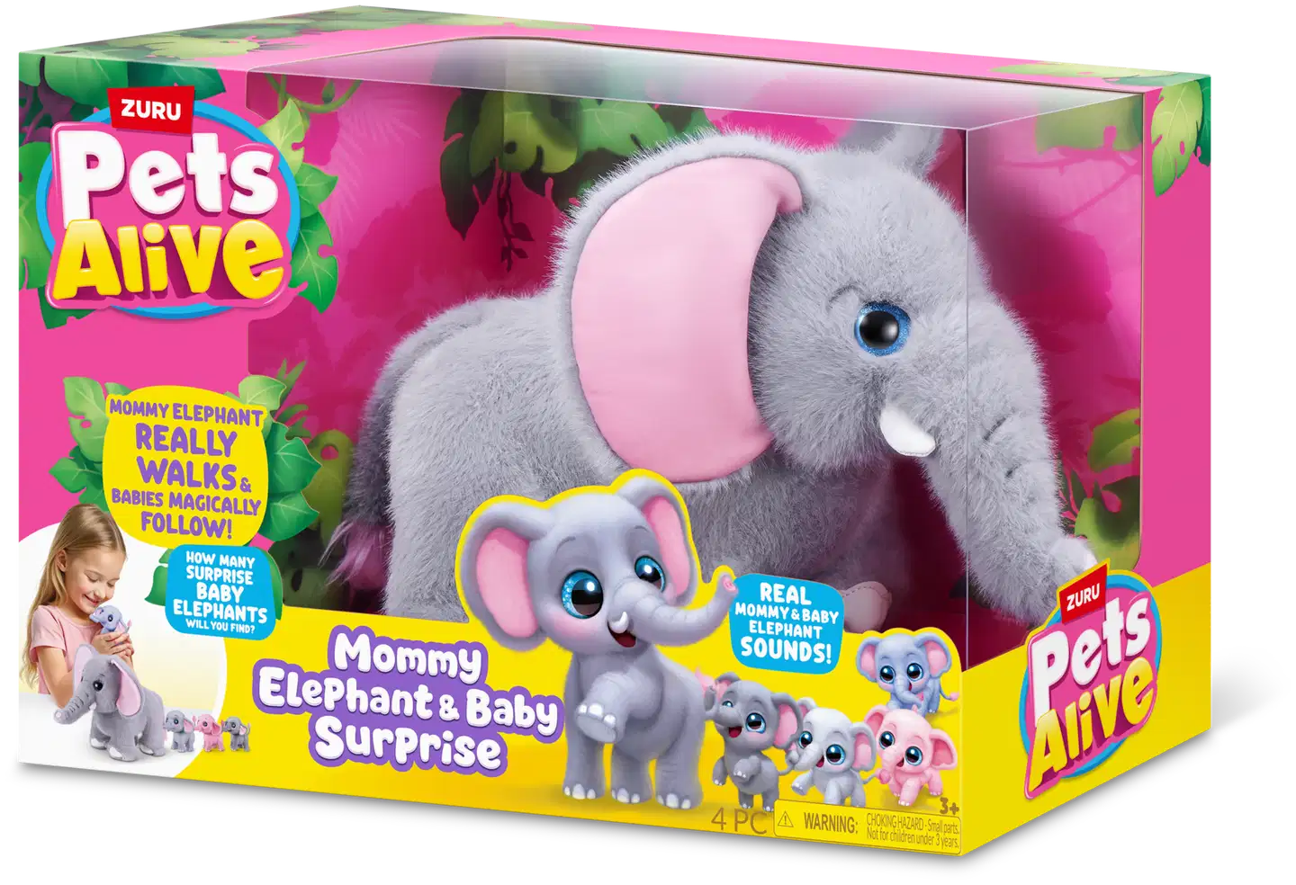 Pets Alive Mommy Elephant and Baby Surprise by ZURU - 2