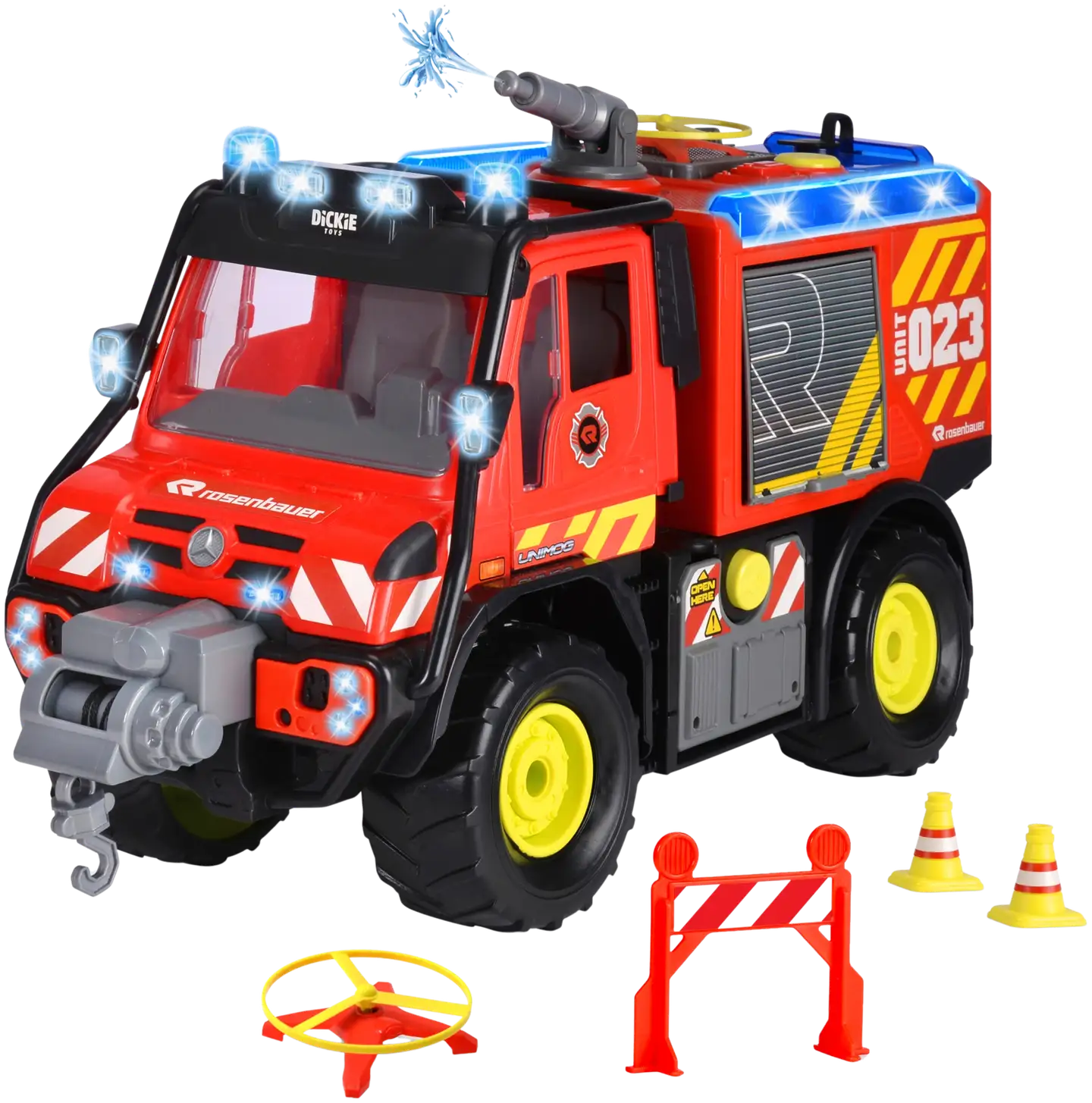 Dickie Toys Unimog U530 Paloauto valoin ja äänin - 2