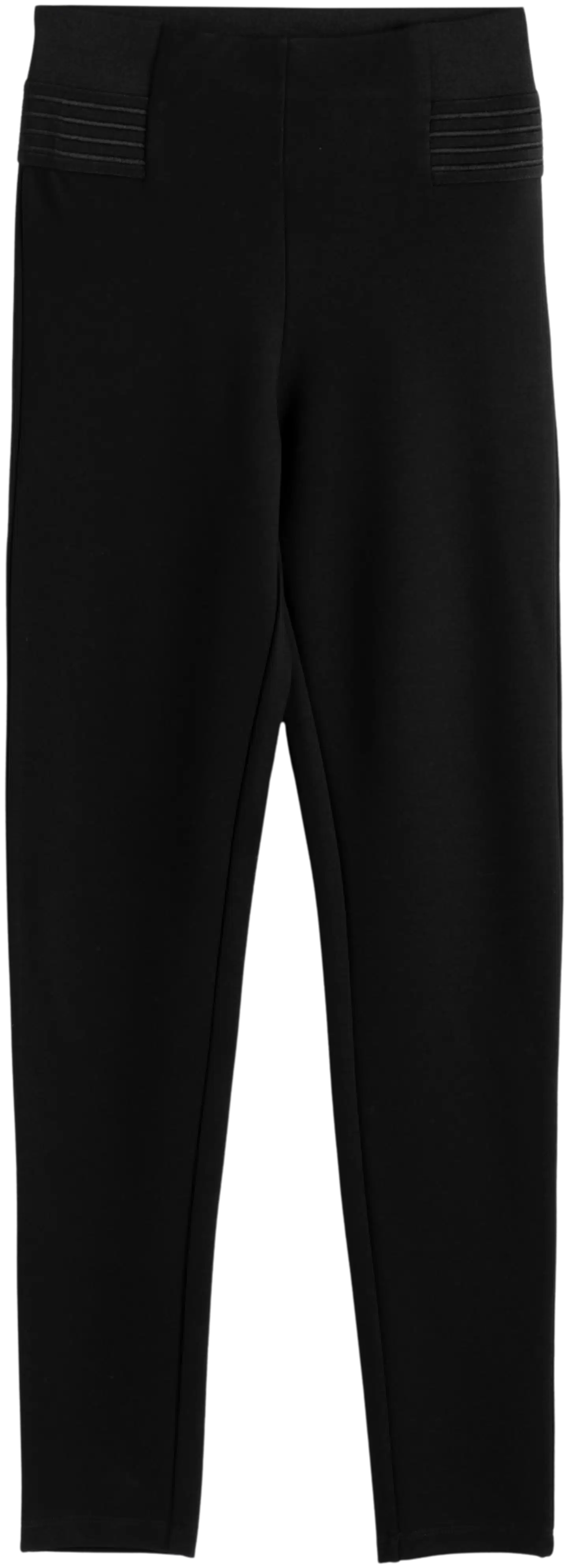 TEX naisten puntoleggingsit I970347 - BLACK 1 - 5