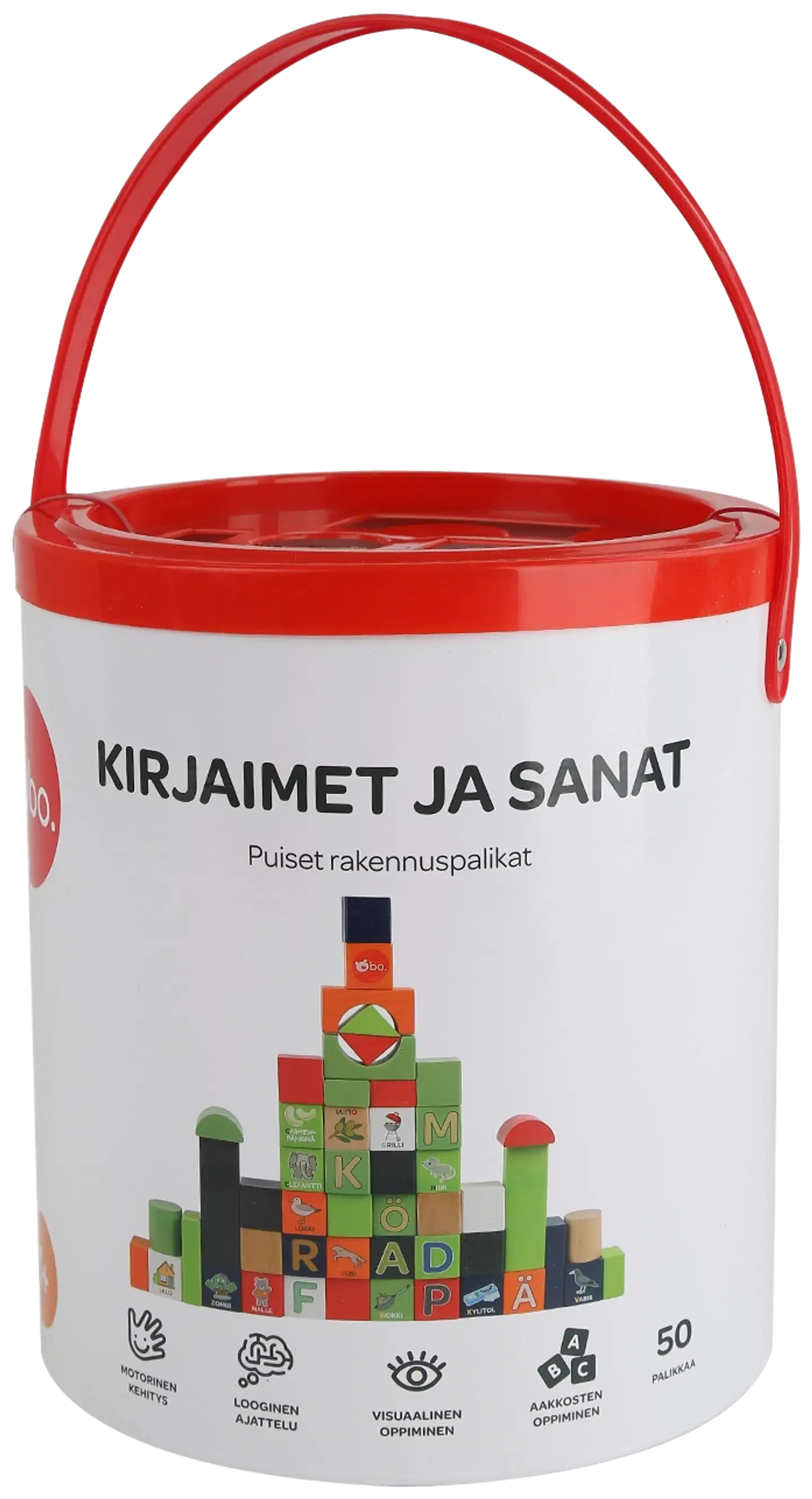bo. puiset palikat Aakkoset ja sanat, suomenkielinen - 3