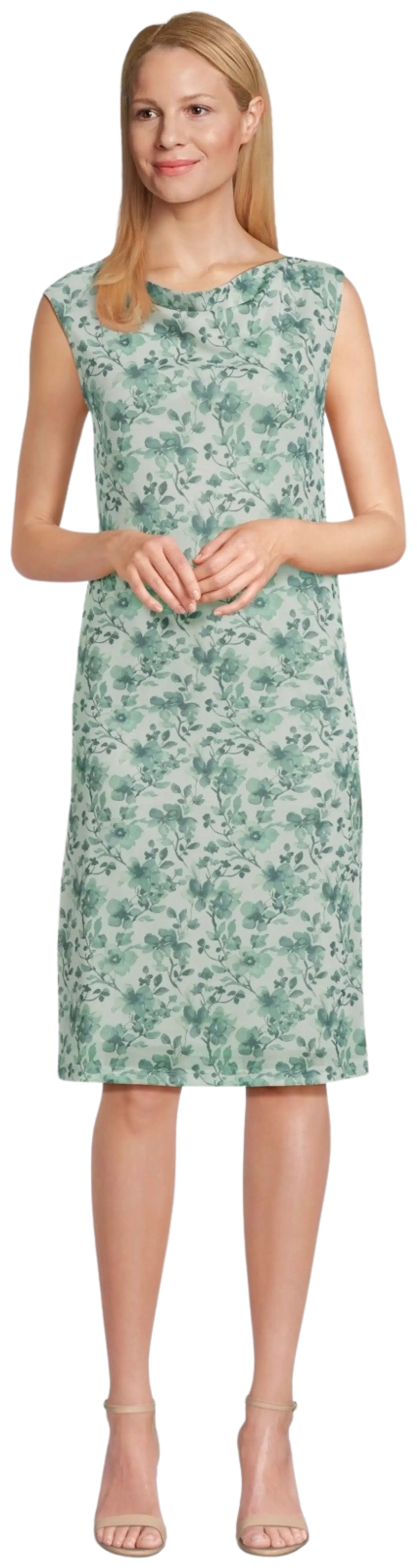 House naisten juhlamekko mesh 218H261731 - Pink AOP - 1