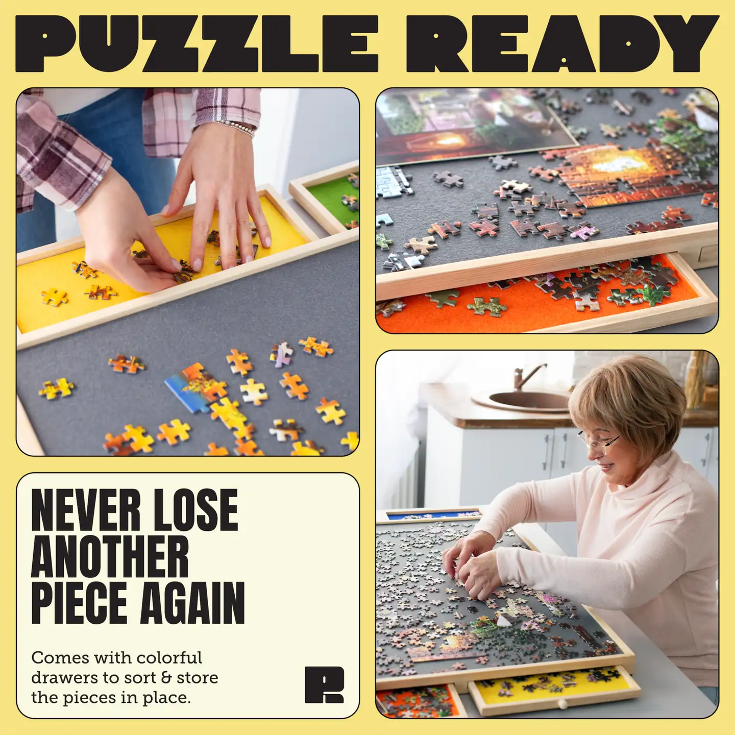 Puzzle Ready - Palapelilauta, 1000 palan palapelille - 2