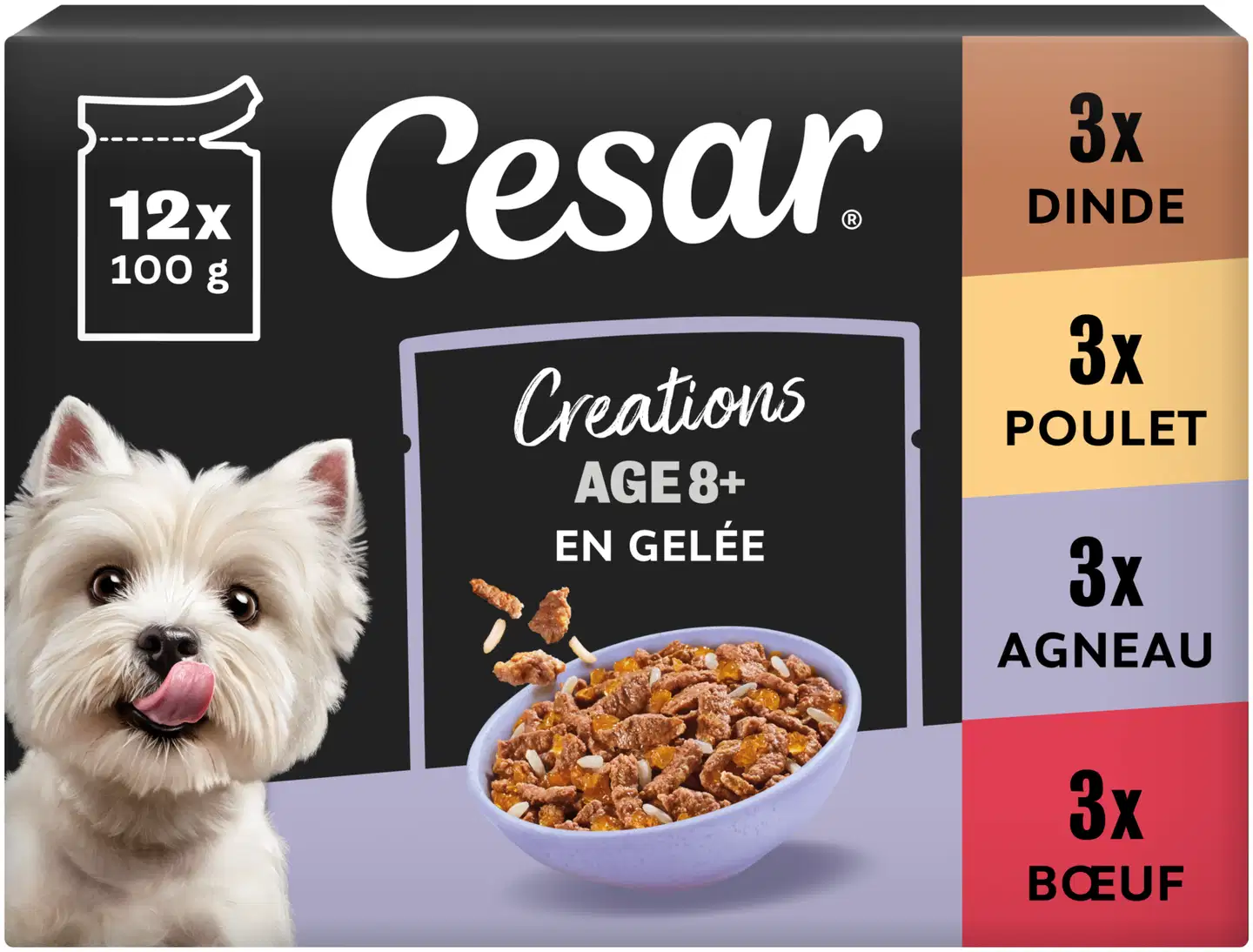 CESAR 12x100g Senior annospussilajitelma hyytelössä