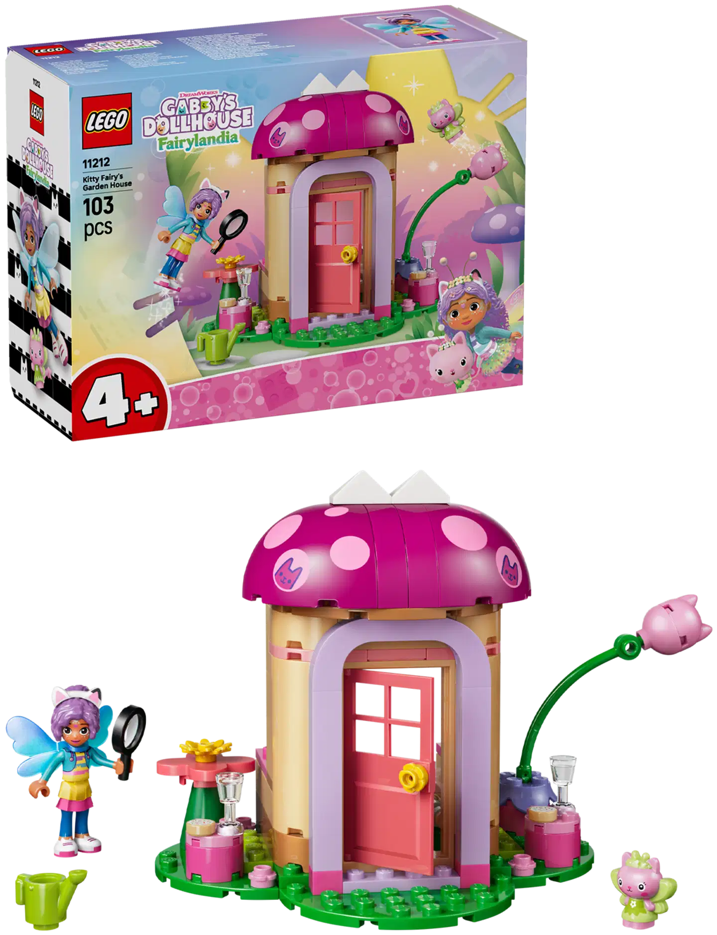 LEGO® Gabby's Dollhouse 11212 Kisukeijun puutarhamökki - 1