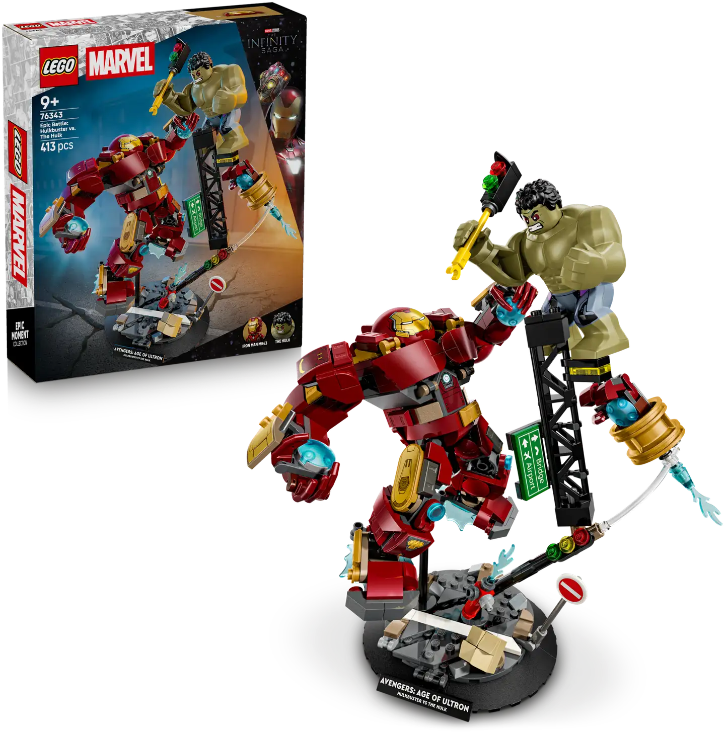 LEGO® Super Heroes Marvel 76343 Eeppinen taistelu: Hulkbuster vastaan Hulk - 1