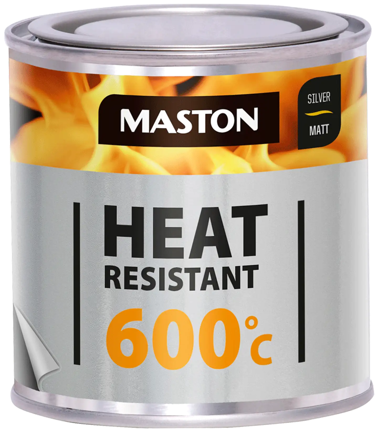 Maston kuumakestomaali 600°C hopea 250 ml - 1