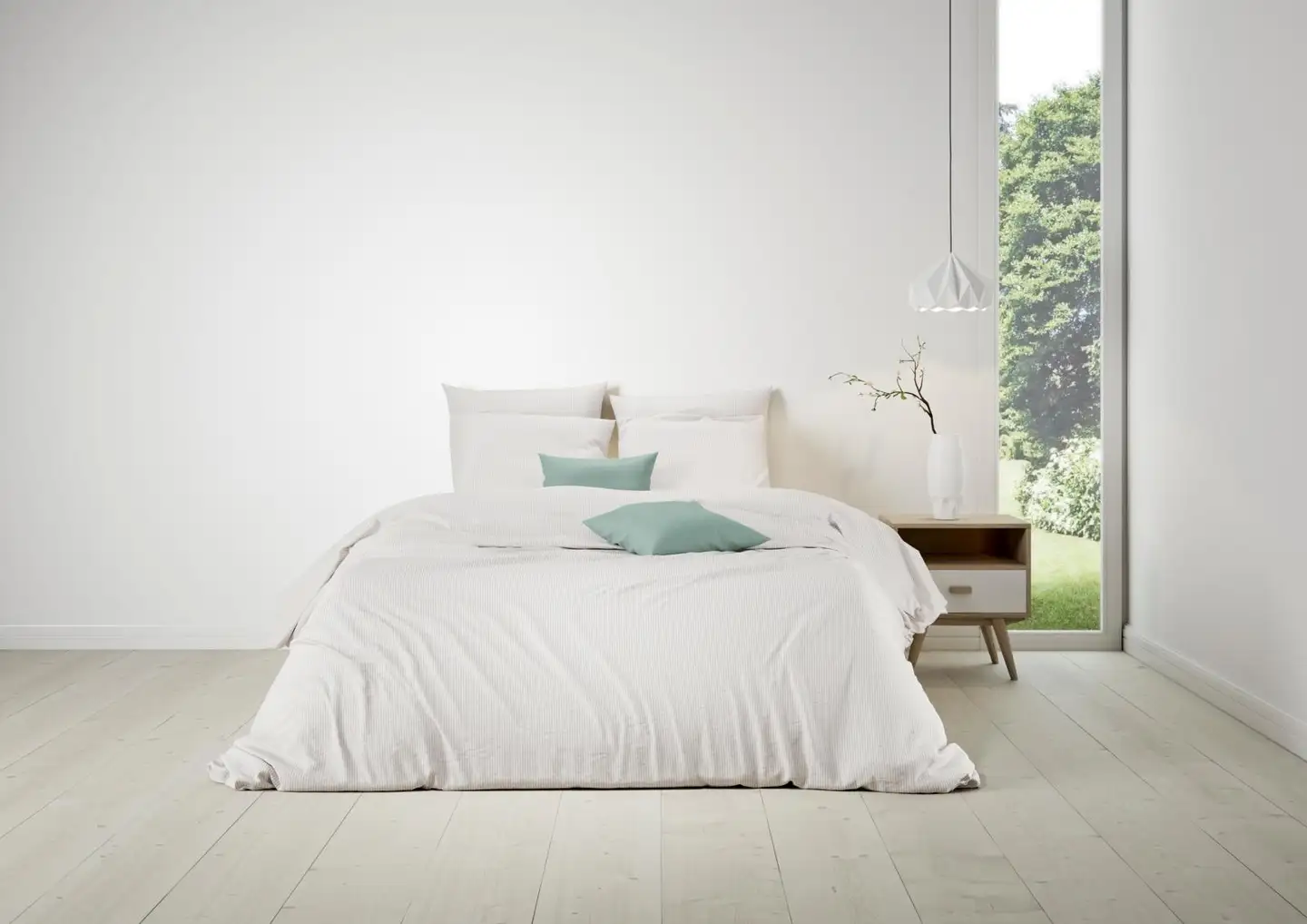 Mistral Home pussilakanasetti Bengal Stripe 150x210 cm beige - 1