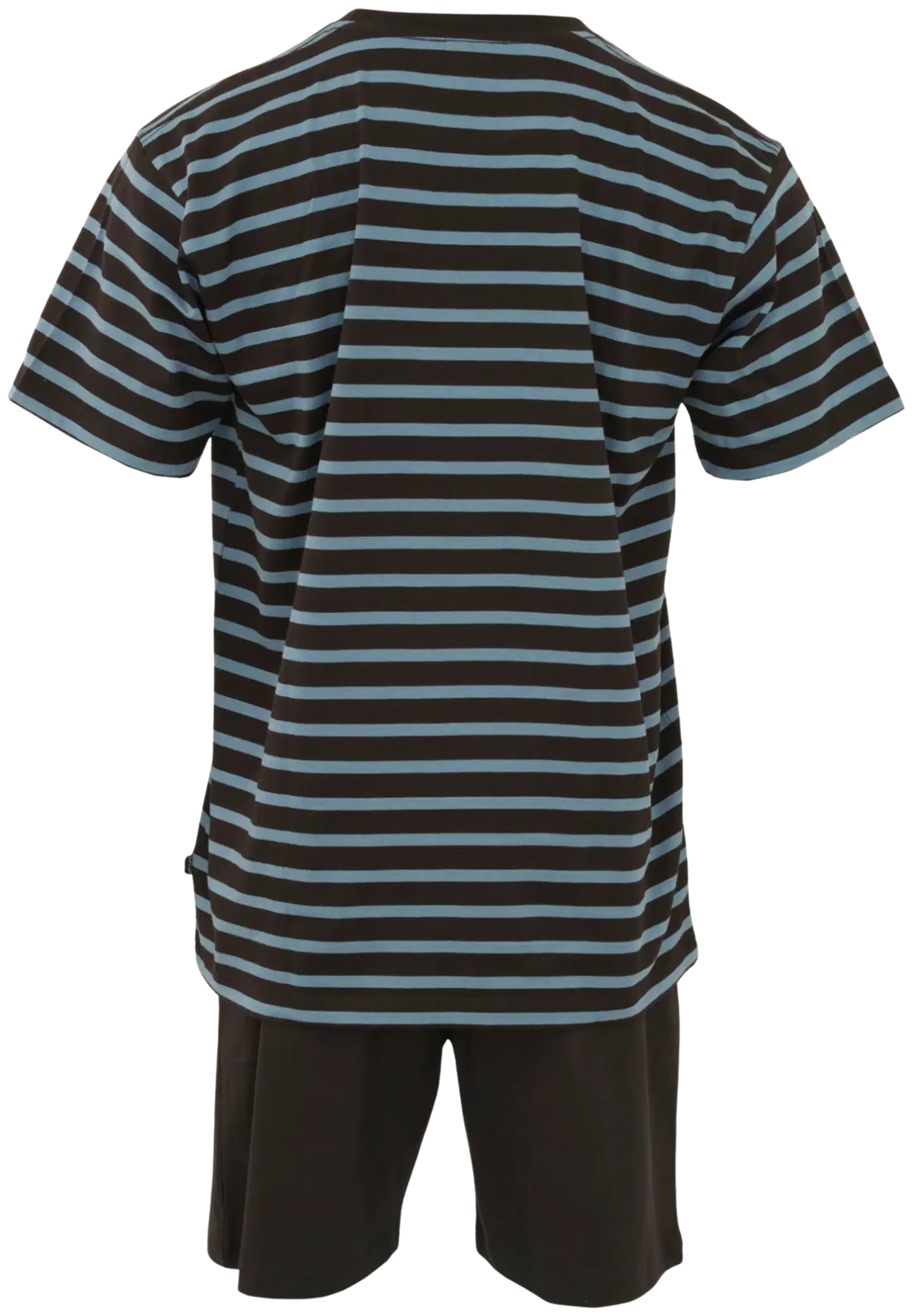RATIA miesten shortsipyjama - musta/turkoosi - 2