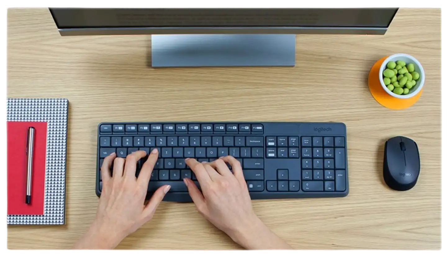 Logitech hiiri ja näppäimistö langattomat MK235 musta - 5
