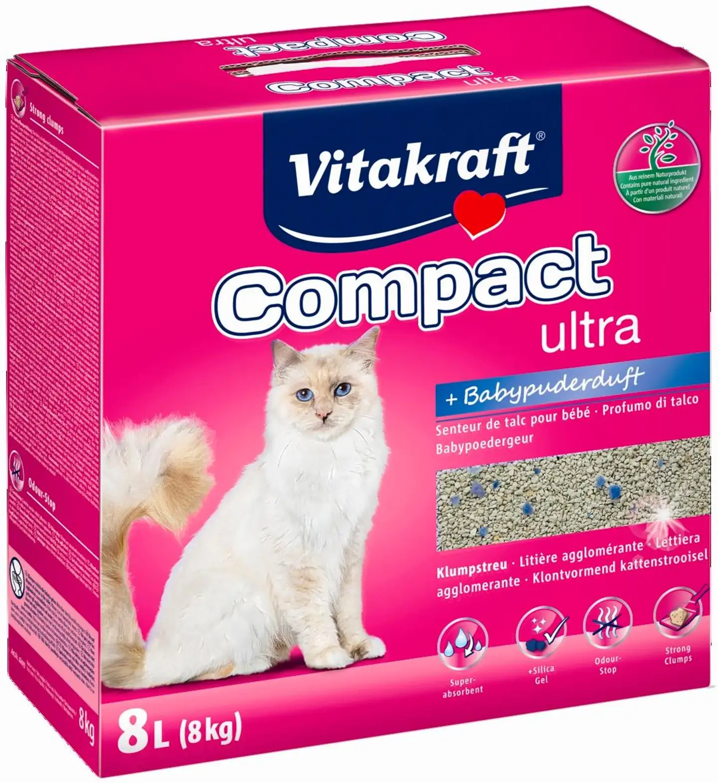 Vitakraft Compact Ultra Plus Kissanhiekka 8kg