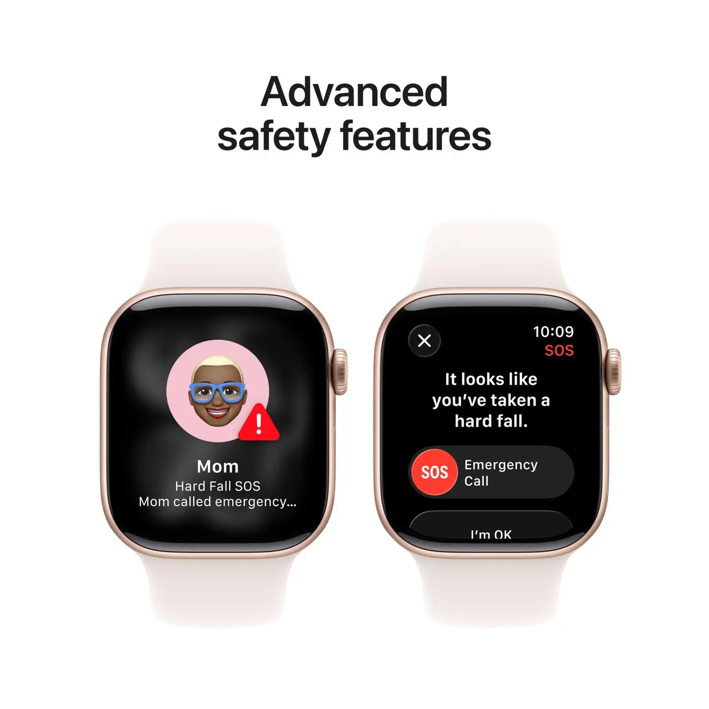 Apple Watch Series 11 GPS 46mm ruusukultainen alumiinikotelo, light blush sport ranneke - M/L - MEV74QN/A - 4