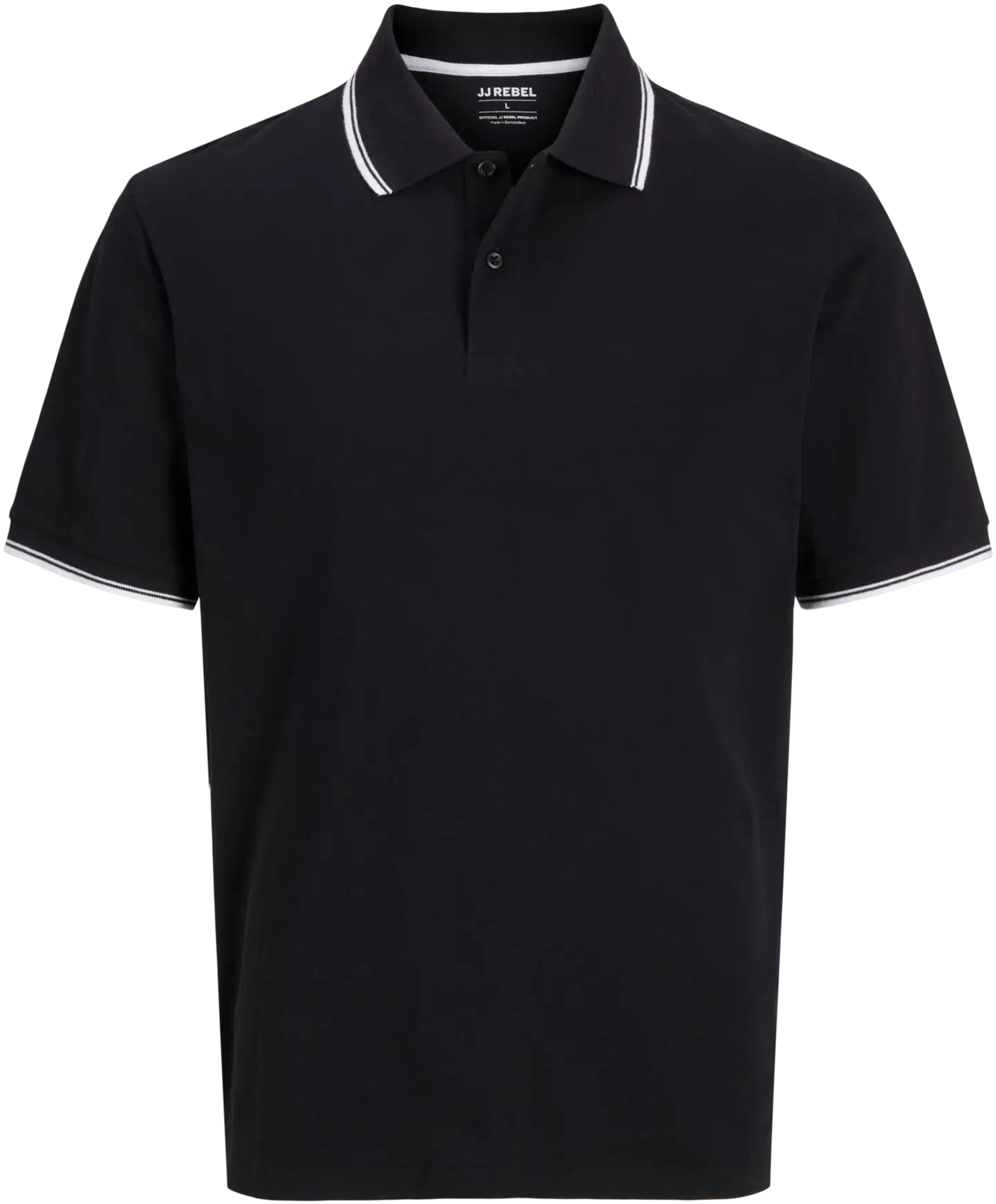 JJ REBEL miesten pikeepaita Jrebzell - BLACK