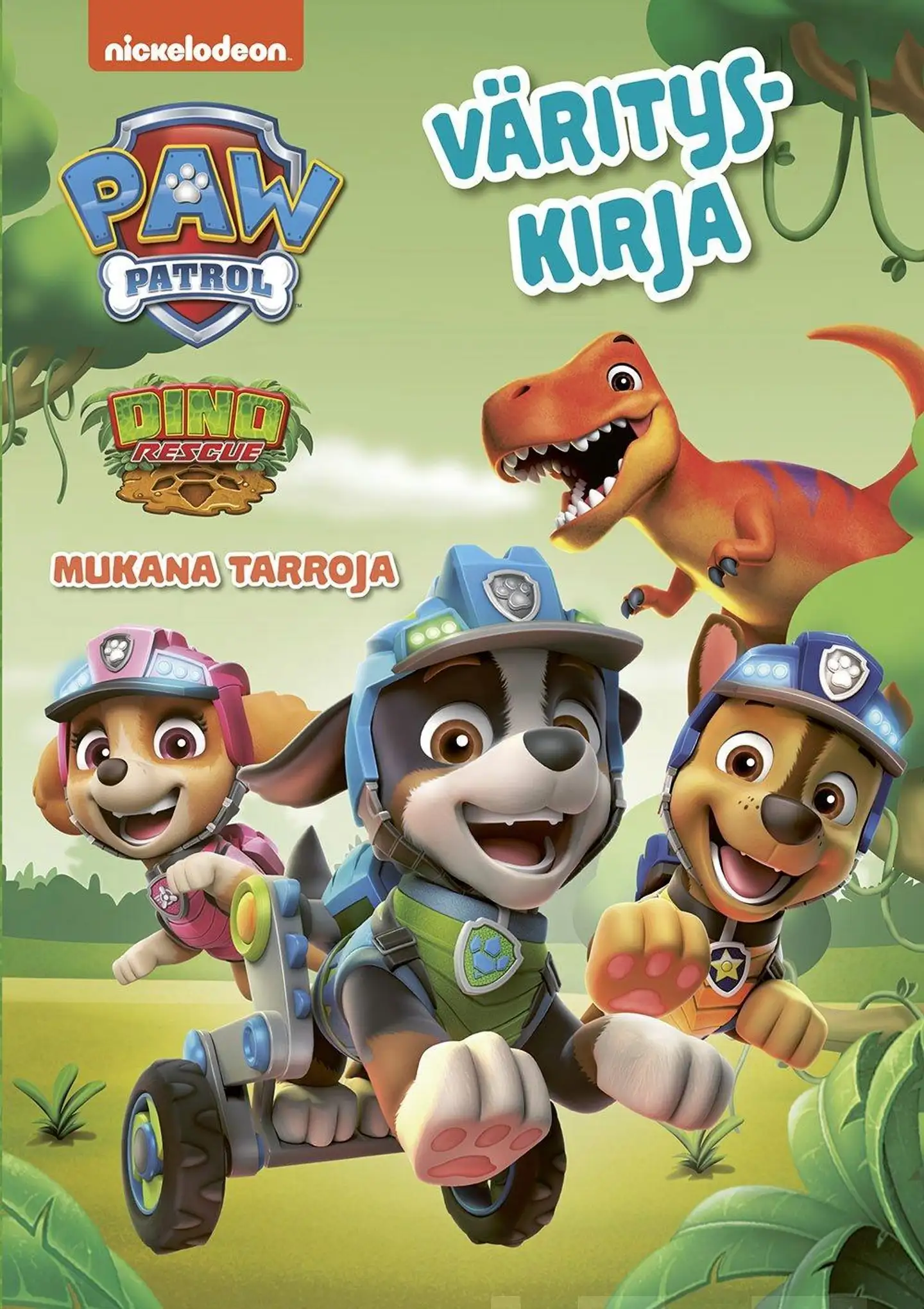 Ryhmä Hau - Paw Patrol Dino Rescue värityskirja tarroilla