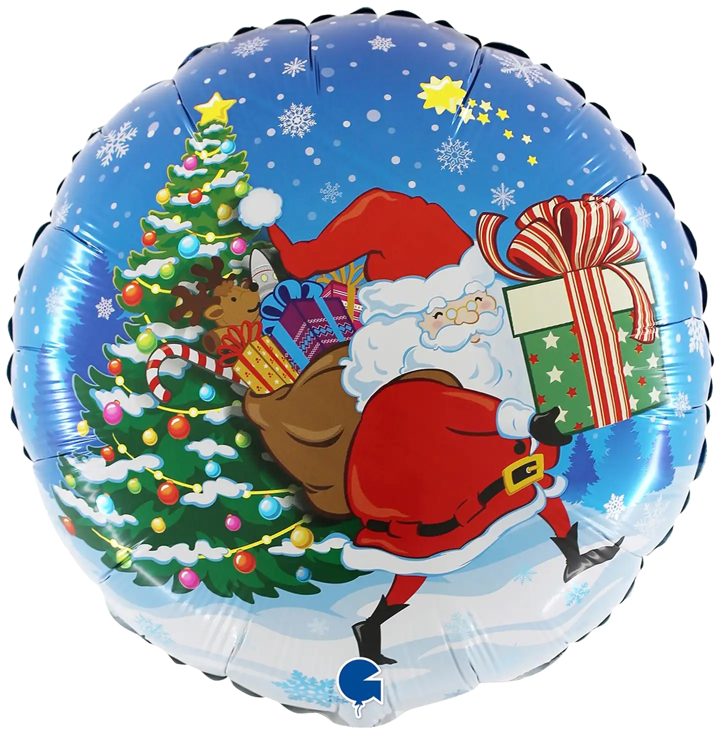 Joulupukki foliopallo 5kpl