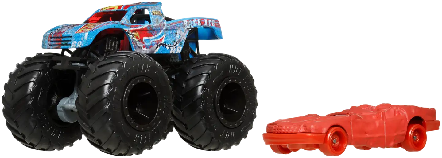 Hot Wheels monsteriauto + pikkuauto - 10