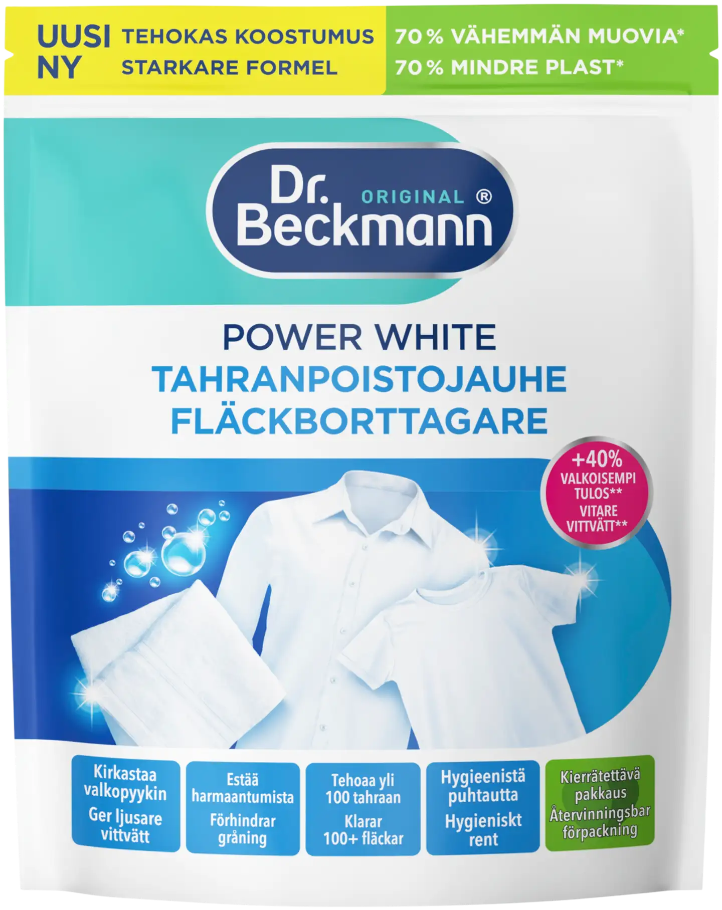 Dr Beckmann Power White Tahranpoistojauhe 400 g