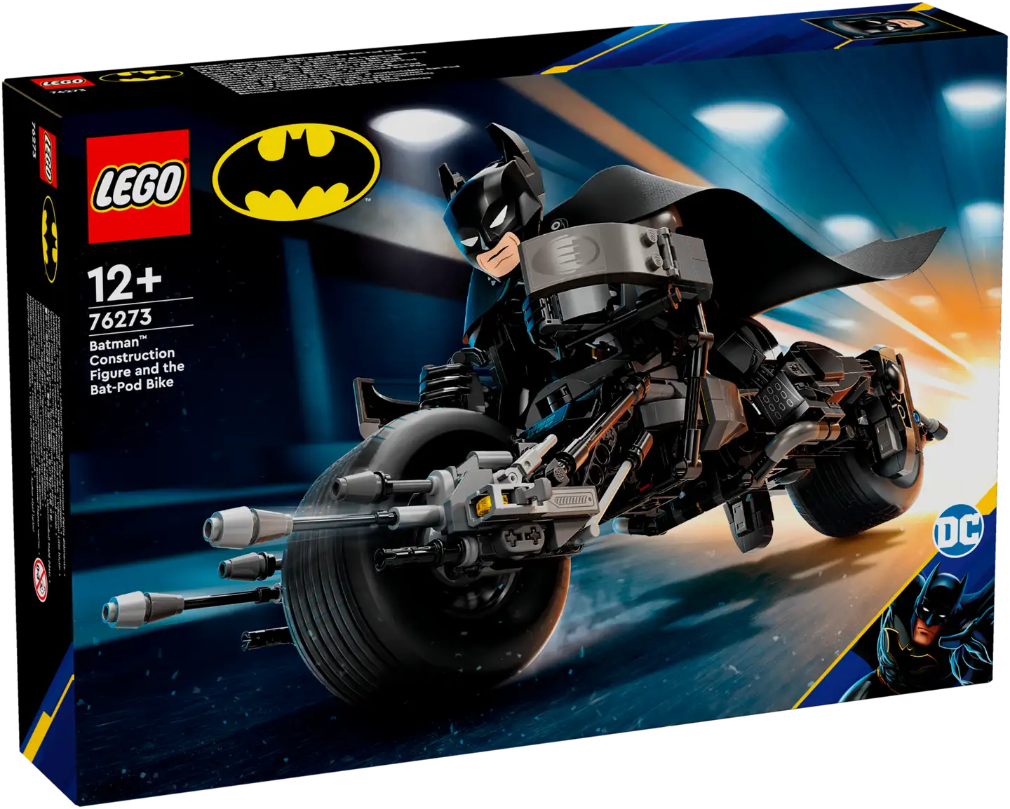 LEGO Marvel Super Heroes 76273 Rakennettava Batman™-hahmo ja Batpod-pyörä - 2