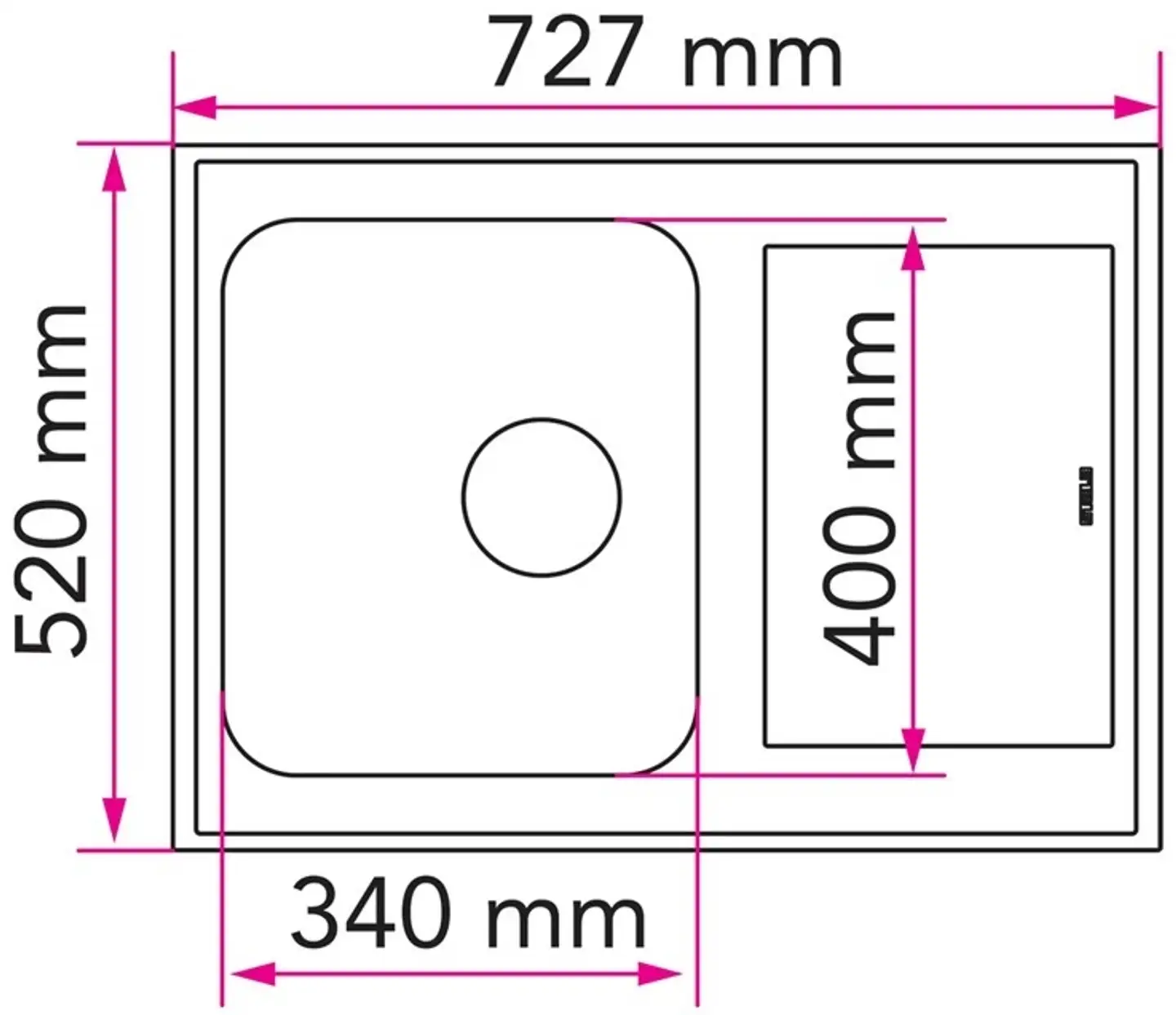 Stala allas upotettava EASE MA-40-40s monoreuna - 2