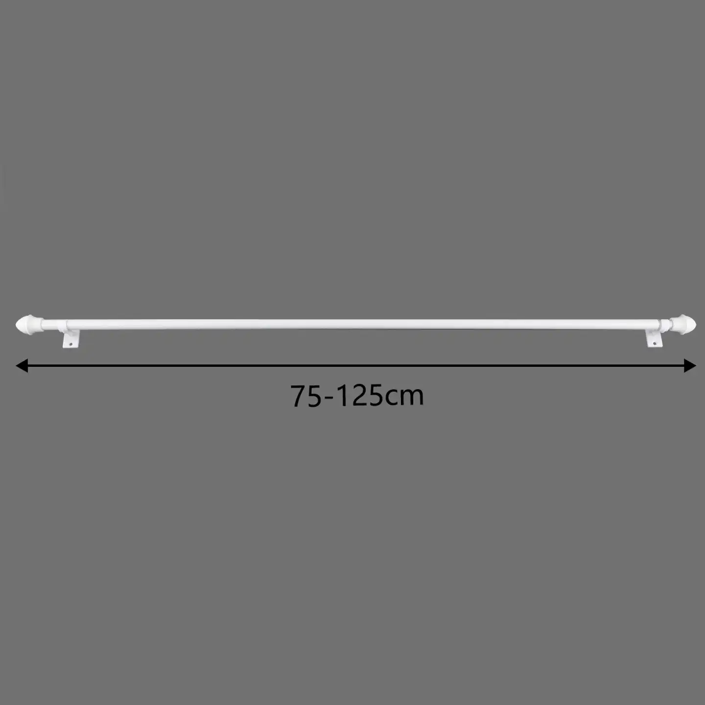 Ihanin verhotanko Cafe valkoinen 75-125cm 11/13mm - 3