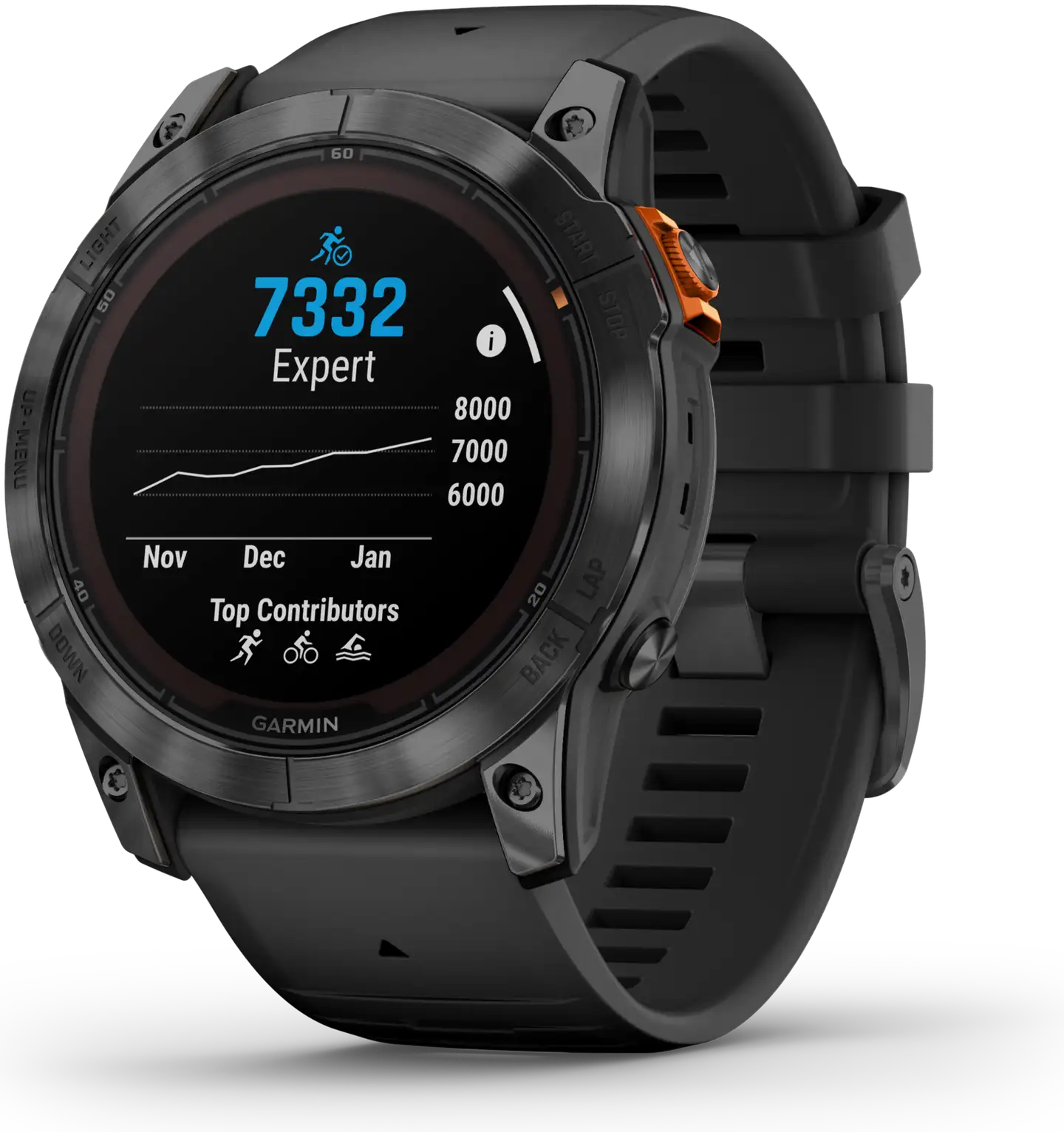 Garmin Fenix 7X Pro Solar urheilukello, musta - 5