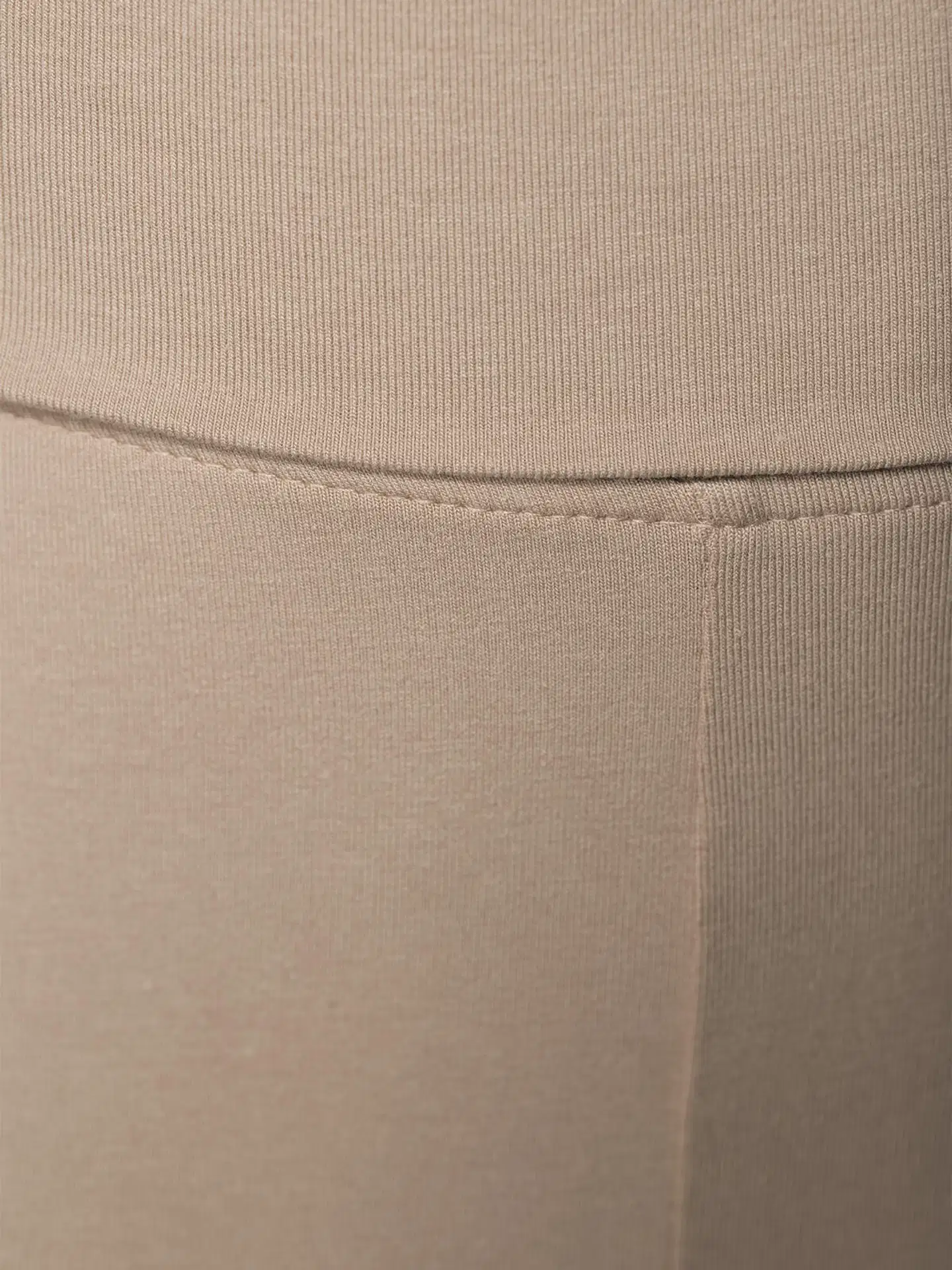 House naisten flare leg trikoohousut Betsy - Taupe - 5