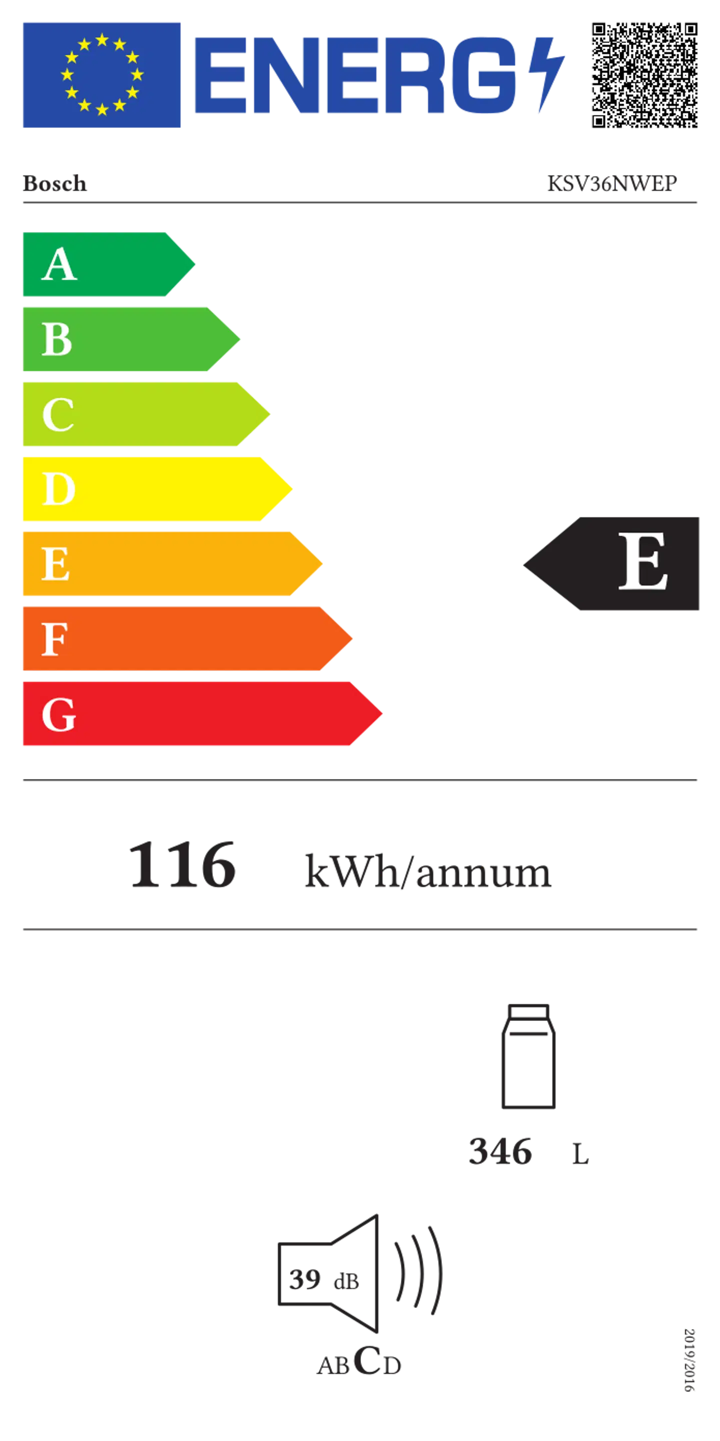 Bosch jääkaappi KSV36NWEP valkoinen - 3